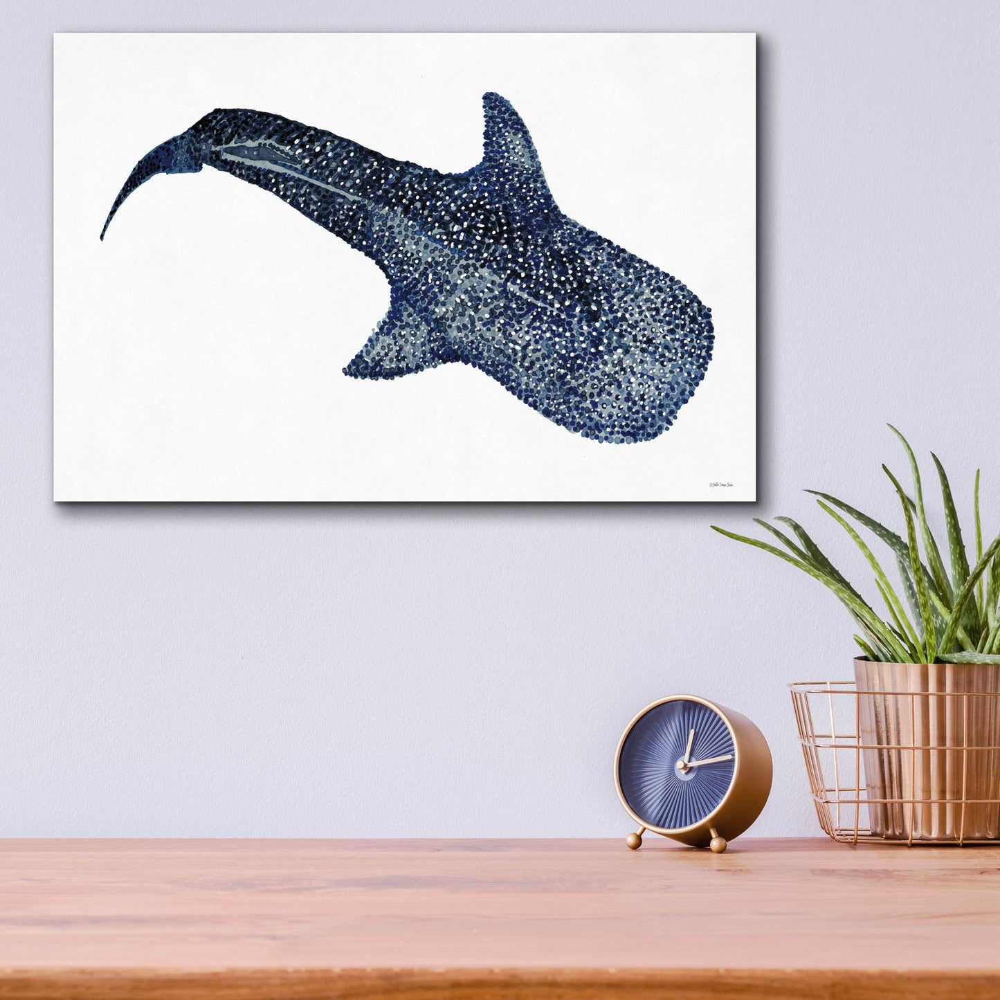 Epic Art 'Shark Whale 1' by Stellar Design Studio, Acrylic Glass Wall Art,16x12