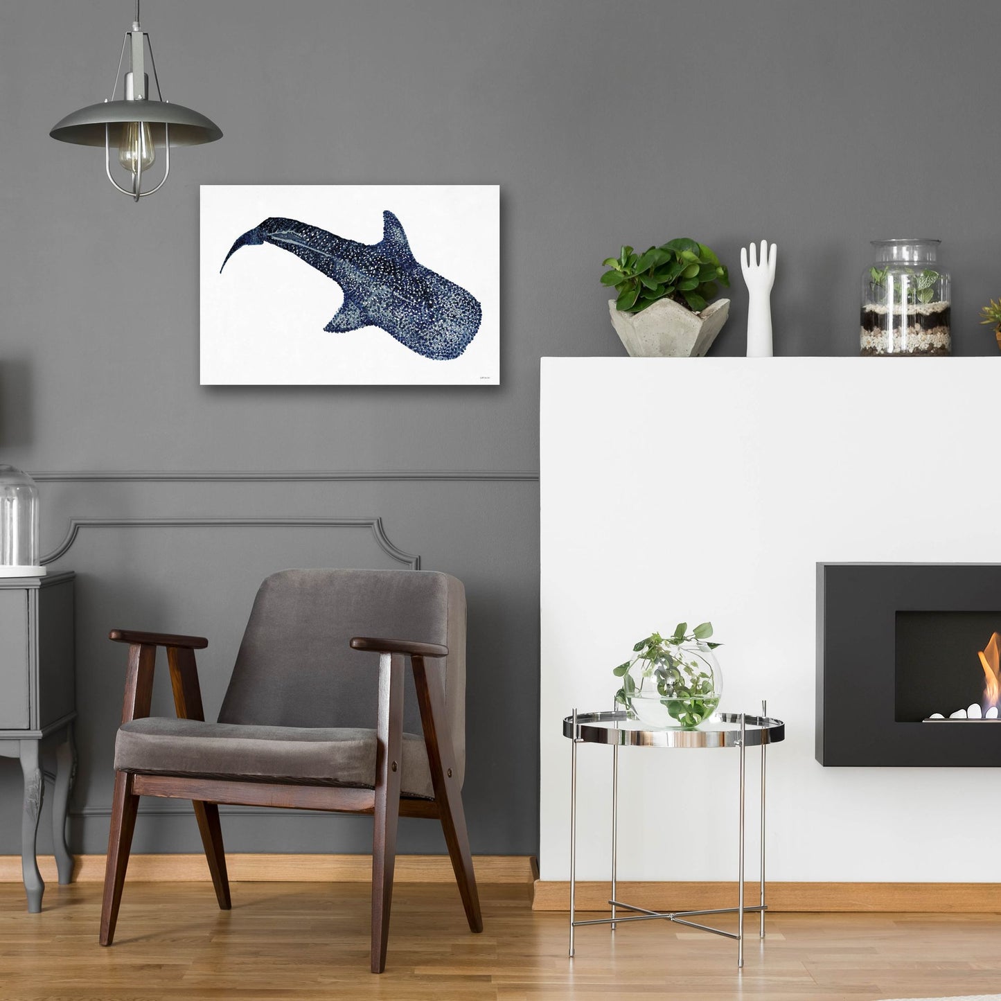 Epic Art 'Shark Whale 1' by Stellar Design Studio, Acrylic Glass Wall Art,24x16