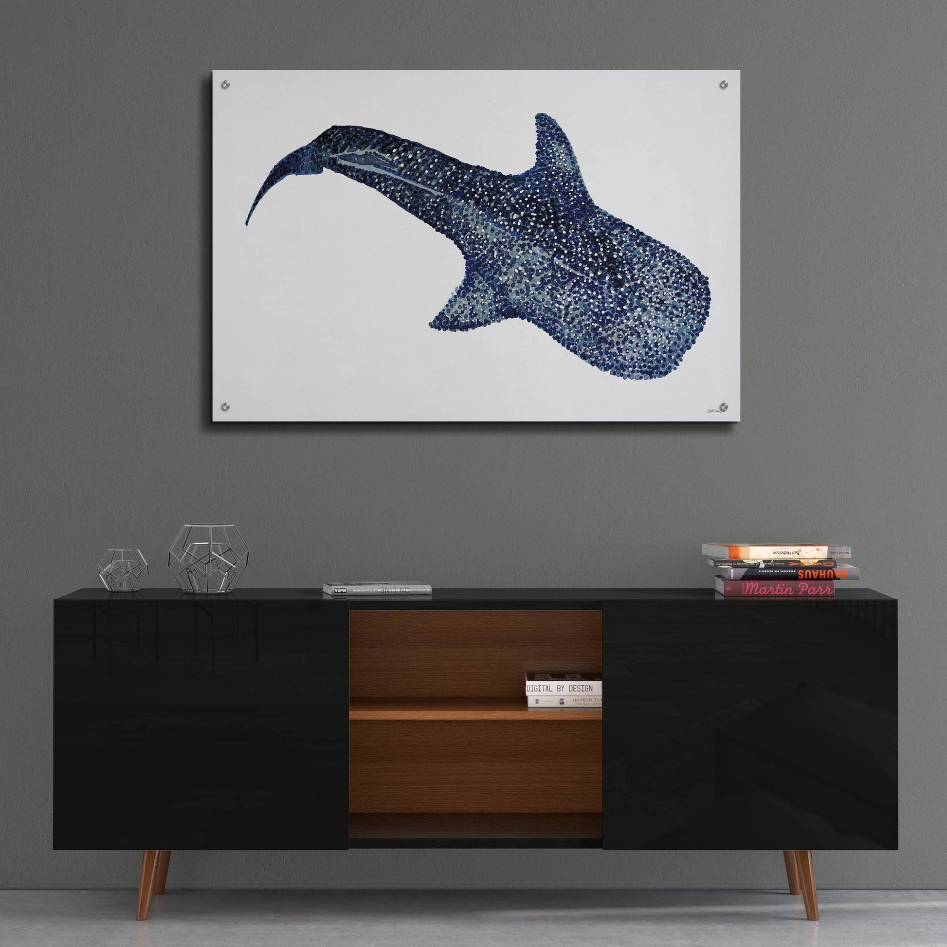 Epic Art 'Shark Whale 1' by Stellar Design Studio, Acrylic Glass Wall Art,36x24