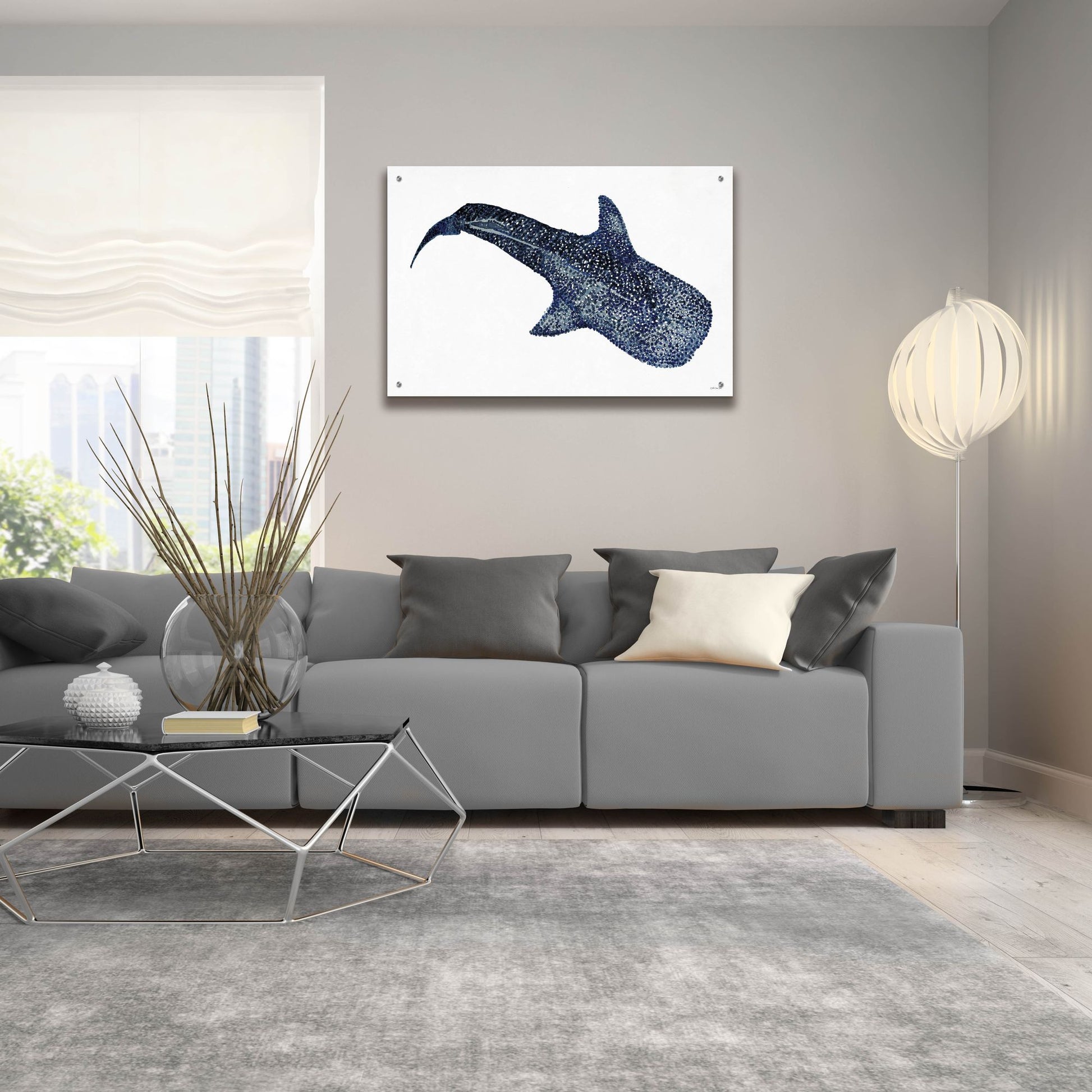 Epic Art 'Shark Whale 1' by Stellar Design Studio, Acrylic Glass Wall Art,36x24