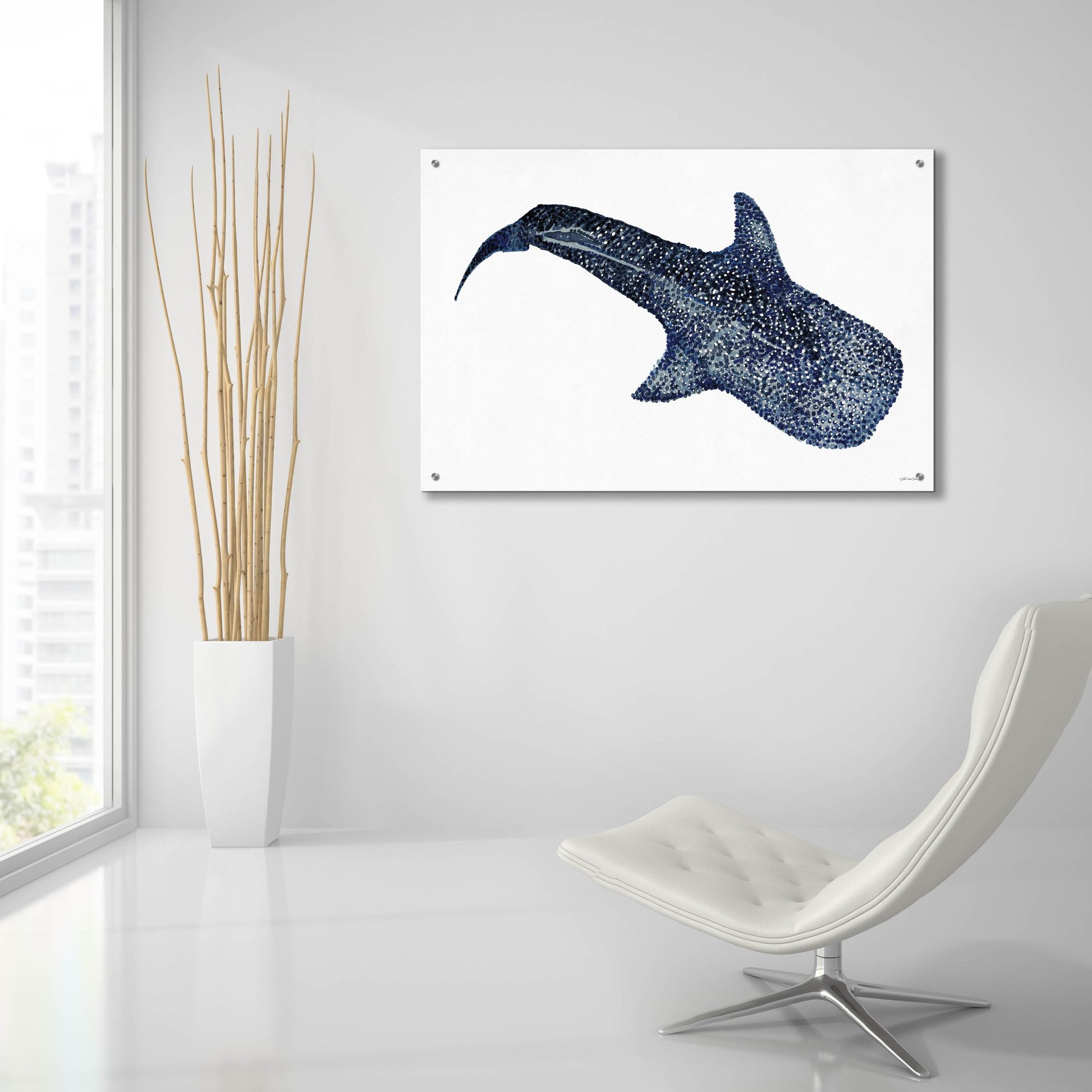 Epic Art 'Shark Whale 1' by Stellar Design Studio, Acrylic Glass Wall Art,36x24