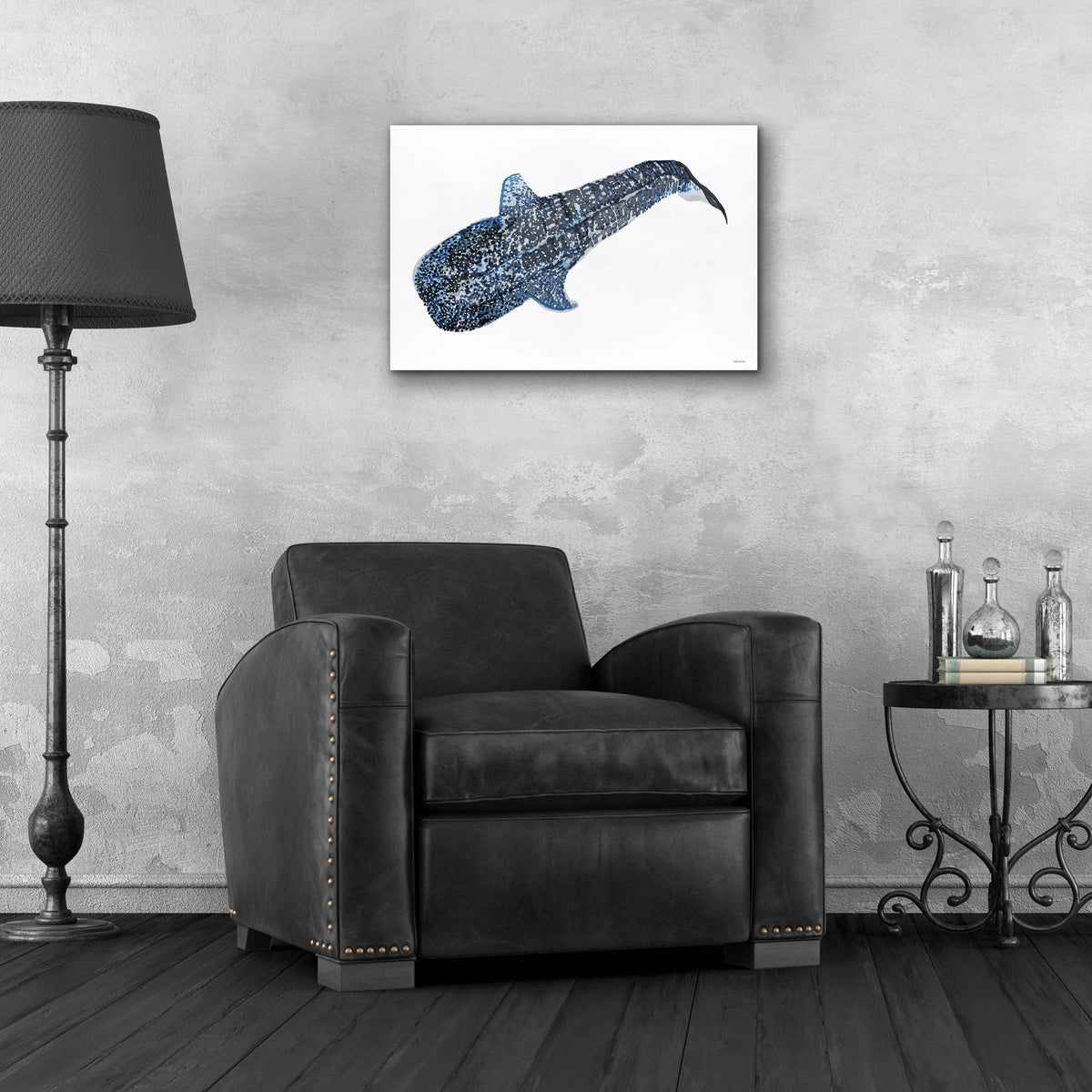 Epic Art 'Shark Whale 2' by Stellar Design Studio, Acrylic Glass Wall Art,24x16