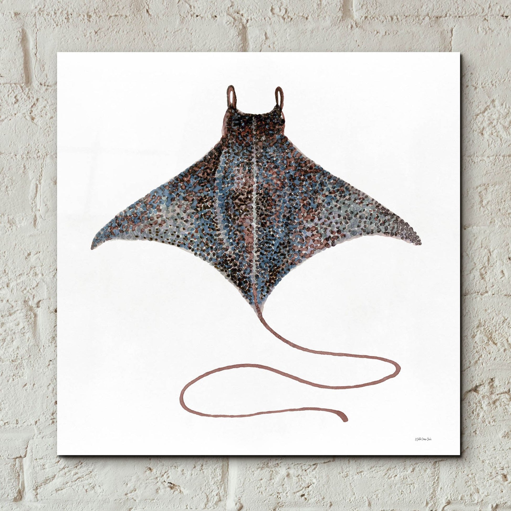 Epic Art 'Eagle Ray 2' by Stellar Design Studio, Acrylic Glass Wall Art,12x12