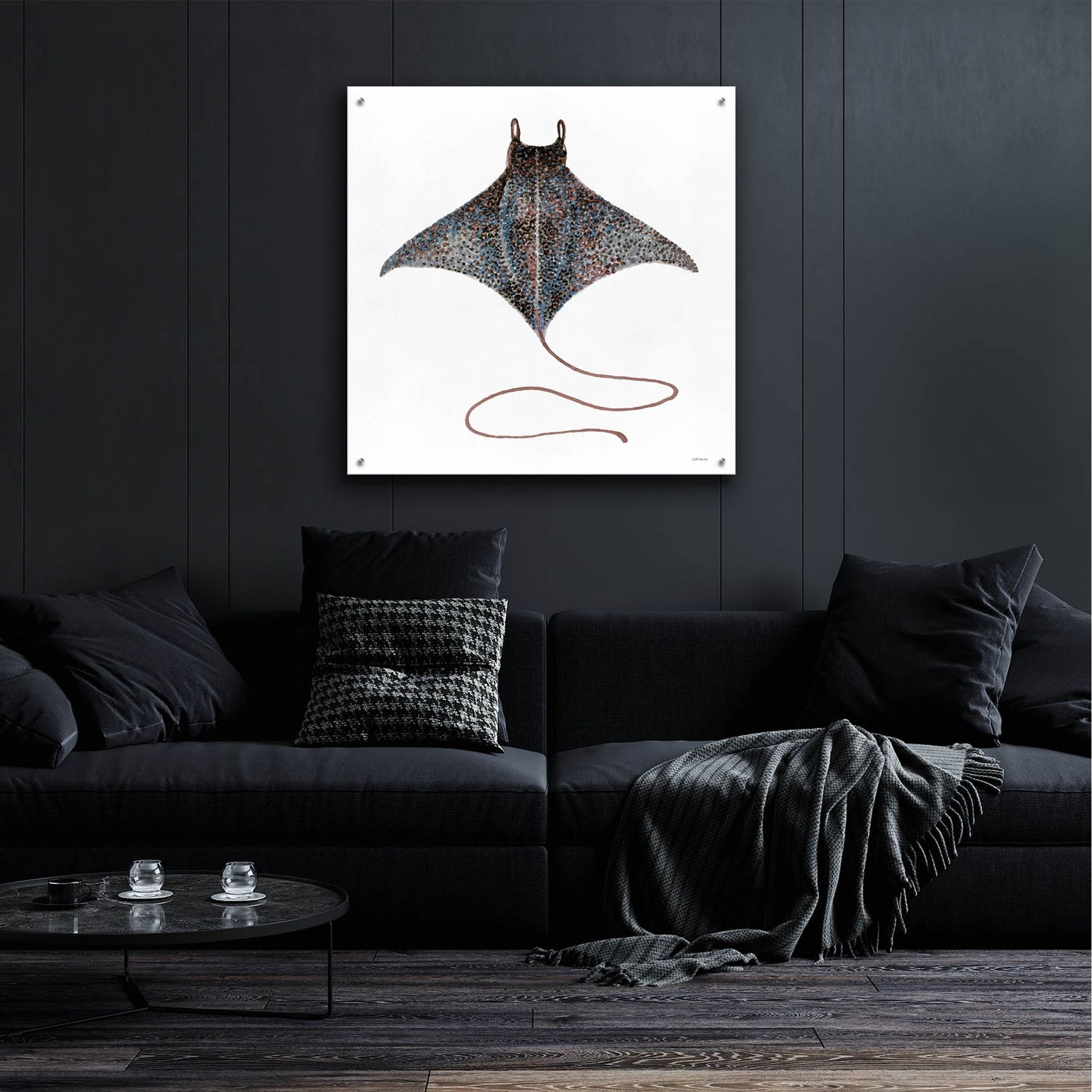 Epic Art 'Eagle Ray 2' by Stellar Design Studio, Acrylic Glass Wall Art,36x36