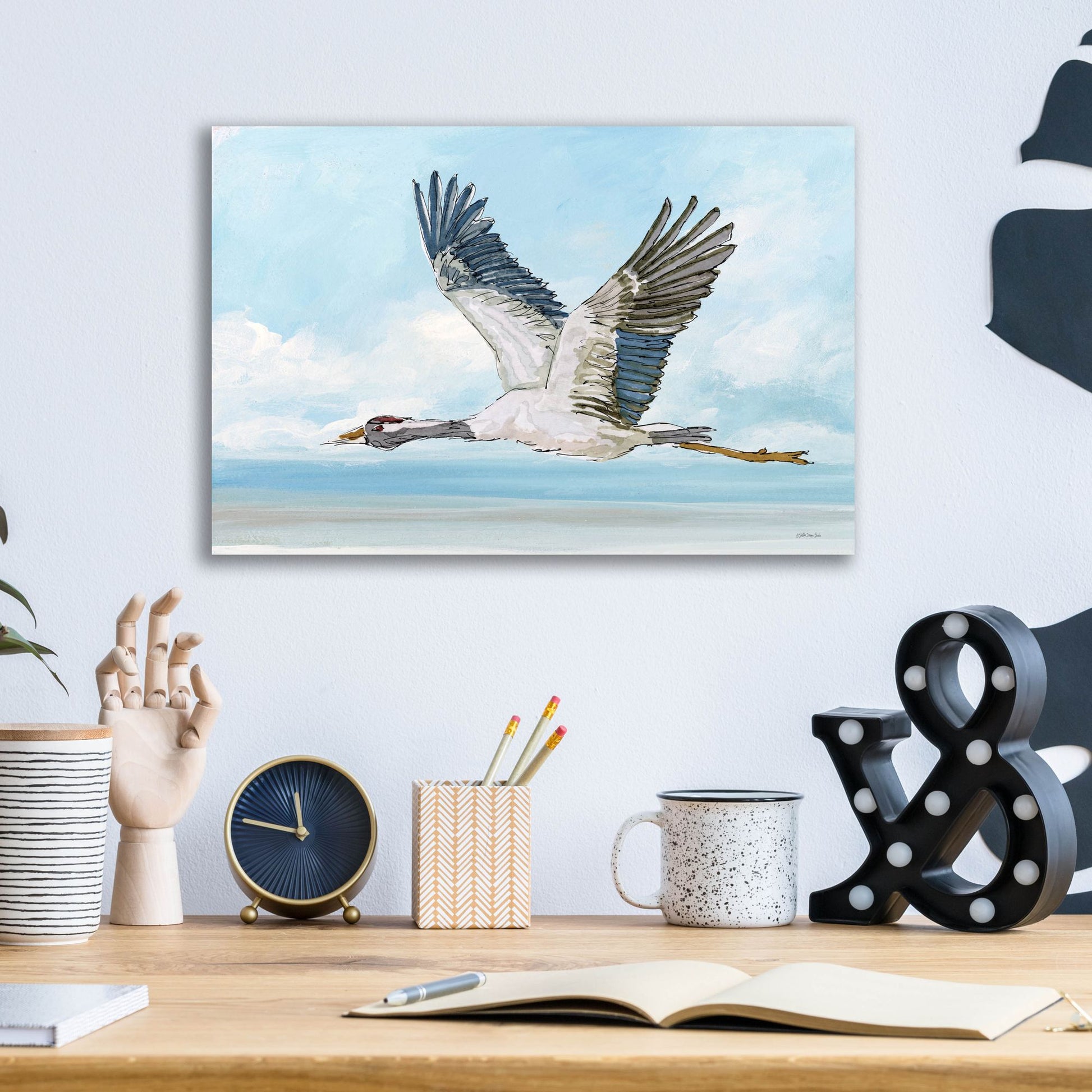 Epic Art 'In Flight 1' by Stellar Design Studio, Acrylic Glass Wall Art,16x12