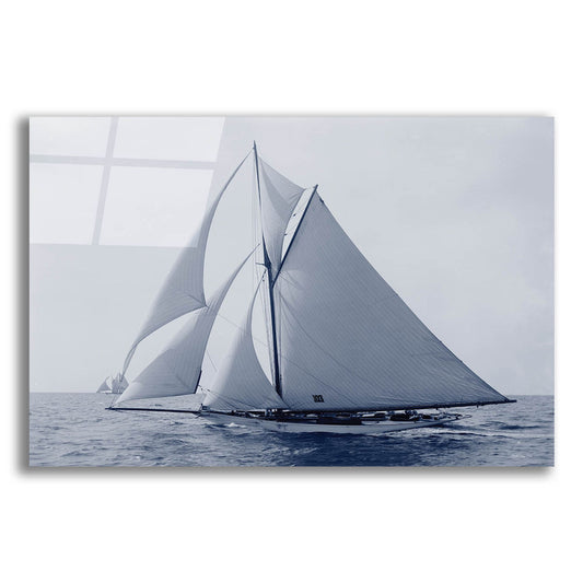 Epic Art 'Indigo Yacht 2' by Stellar Design Studio, Acrylic Glass Wall Art