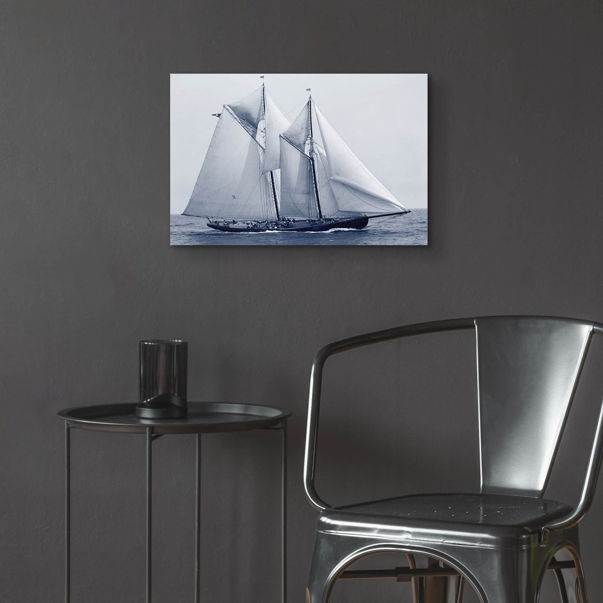 Epic Art 'Indigo Yacht 4' by Stellar Design Studio, Acrylic Glass Wall Art,24x16