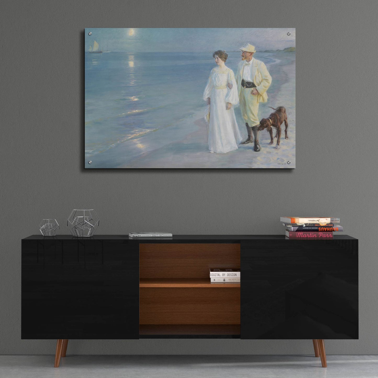 Epic Art 'Walk Along the Shore' by Stellar Design Studio, Acrylic Glass Wall Art,36x24