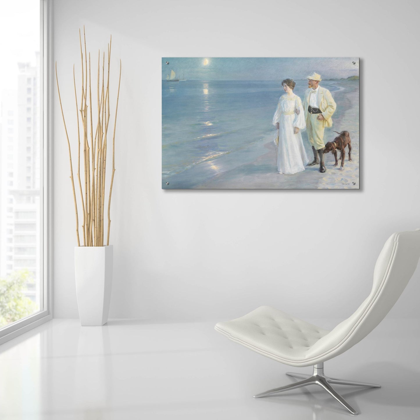 Epic Art 'Walk Along the Shore' by Stellar Design Studio, Acrylic Glass Wall Art,36x24