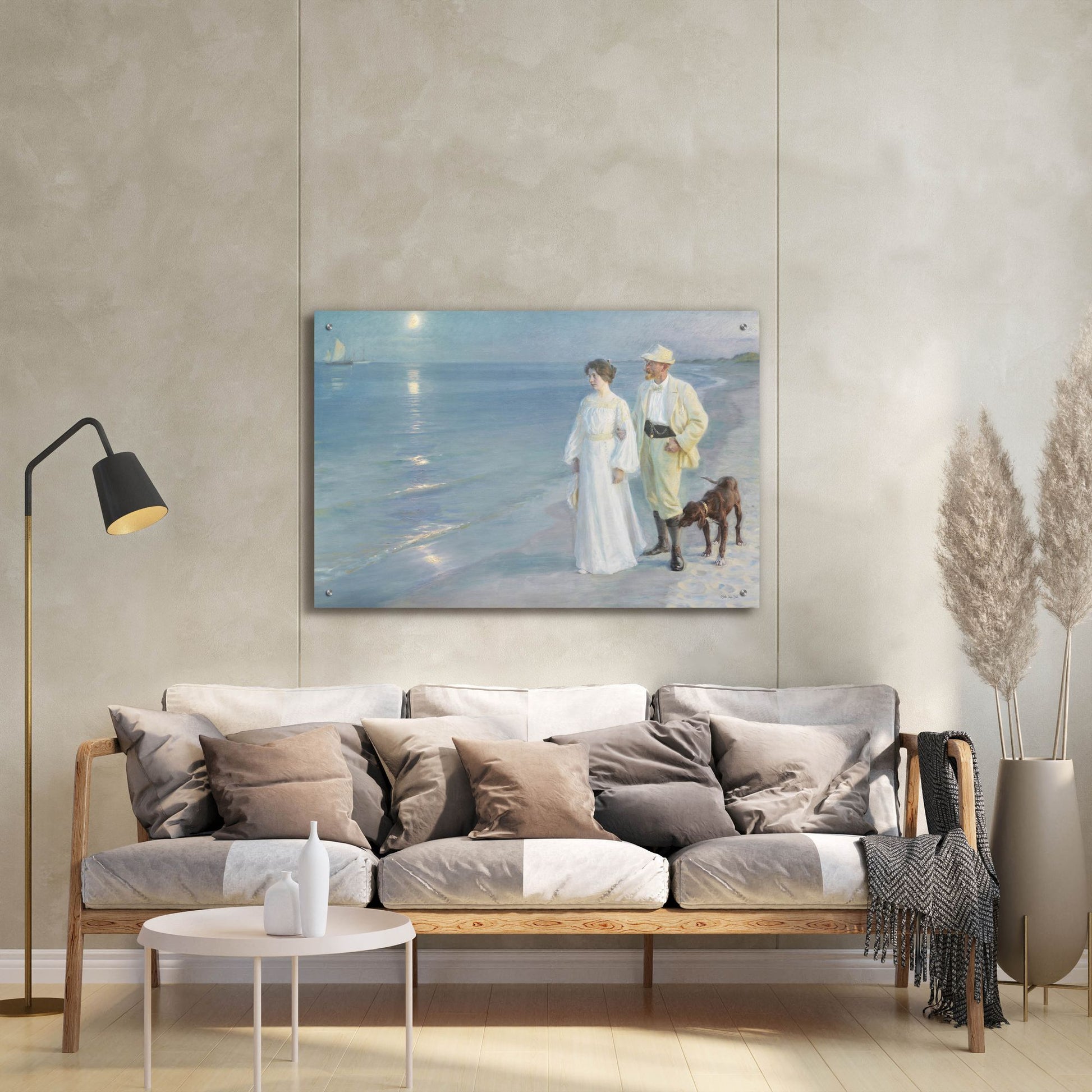 Epic Art 'Walk Along the Shore' by Stellar Design Studio, Acrylic Glass Wall Art,36x24