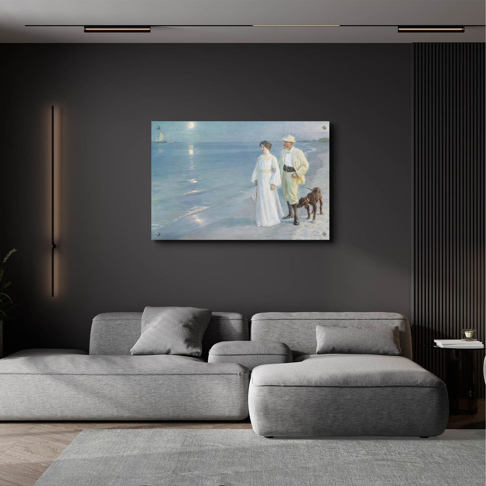 Epic Art 'Walk Along the Shore' by Stellar Design Studio, Acrylic Glass Wall Art,36x24