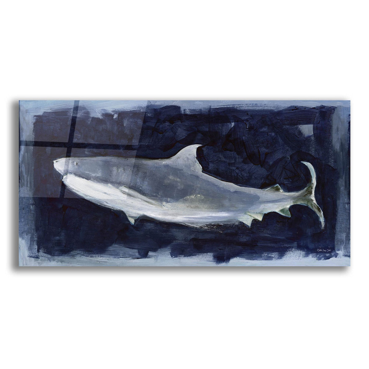 Epic Art 'Shark Swim 3    ' by Stellar Design Studio, Acrylic Glass Wall Art
