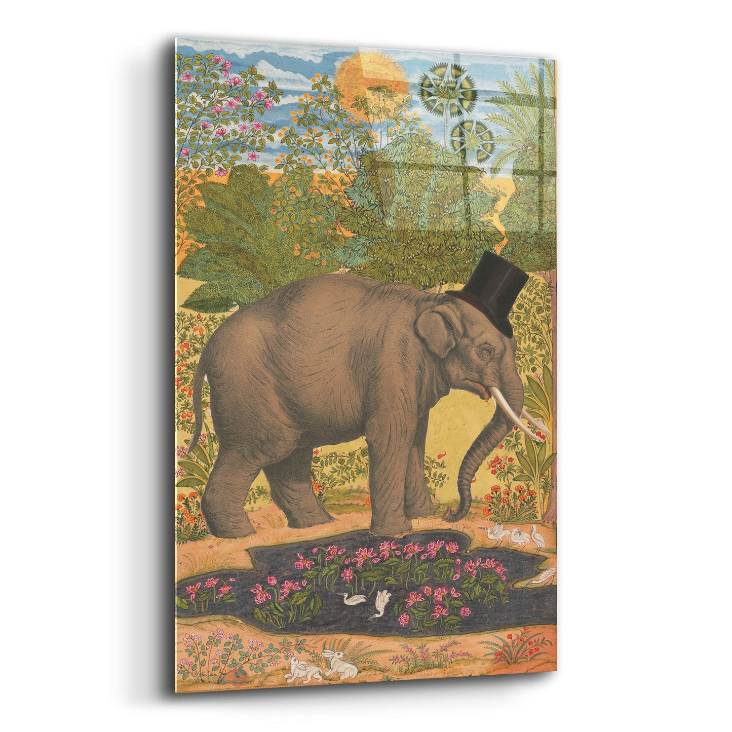 Epic Art 'Regal Elephant' by Stellar Design Studio, Acrylic Glass Wall Art,12x16