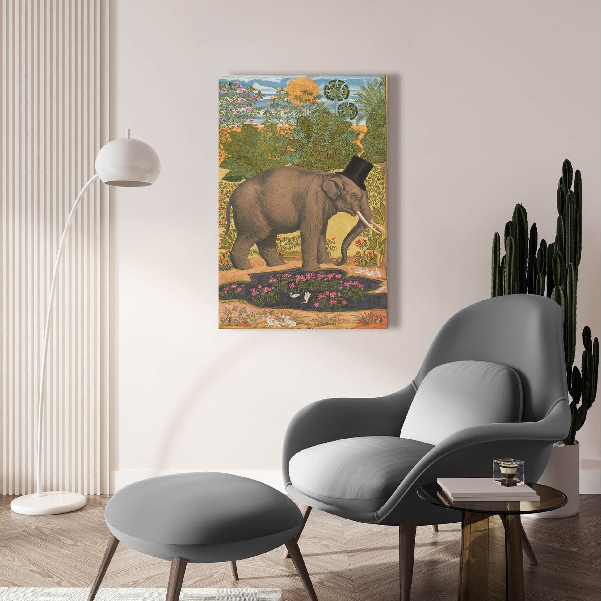 Epic Art 'Regal Elephant' by Stellar Design Studio, Acrylic Glass Wall Art,24x36