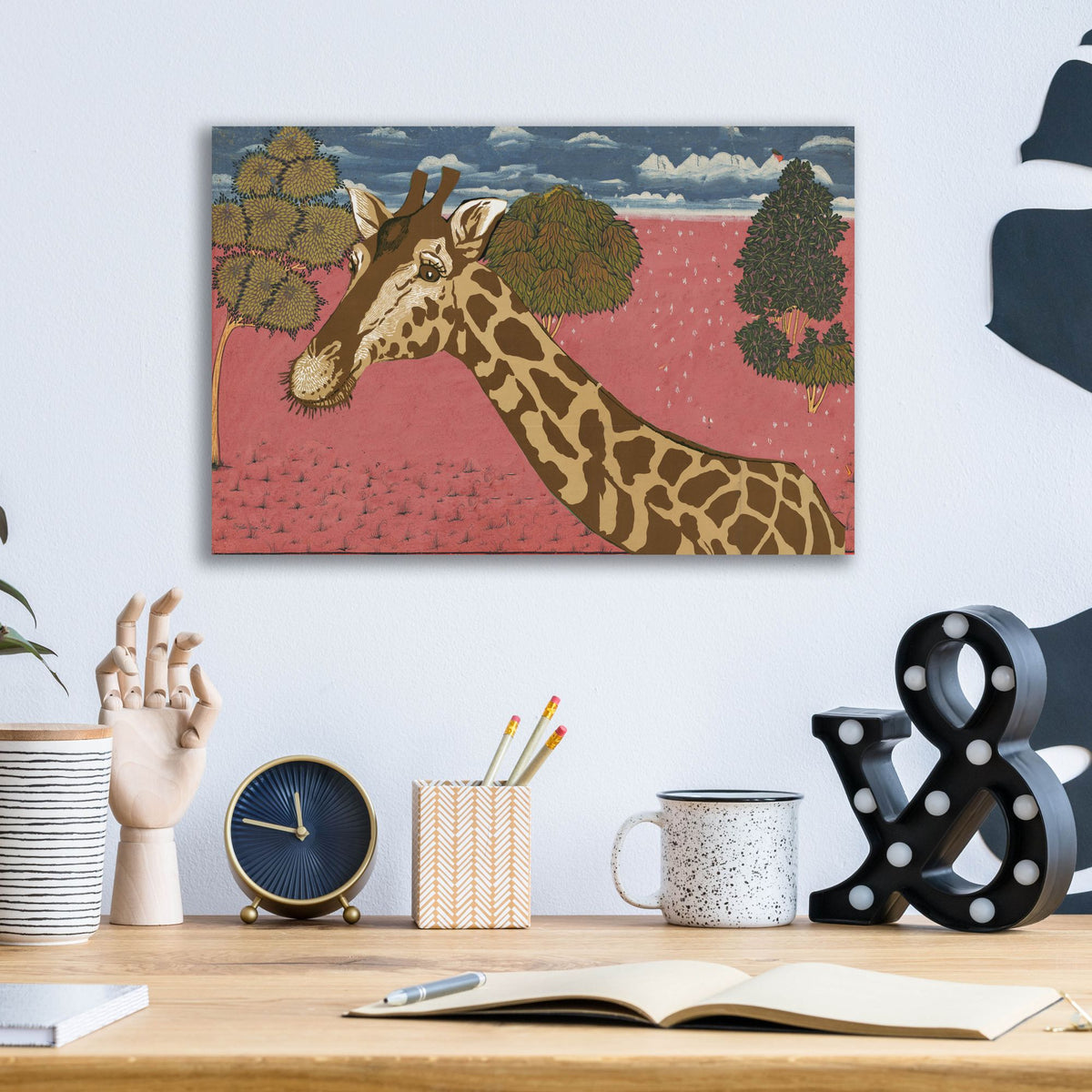 Epic Art 'Savanna Stroll' by Stellar Design Studio, Acrylic Glass Wall Art,16x12