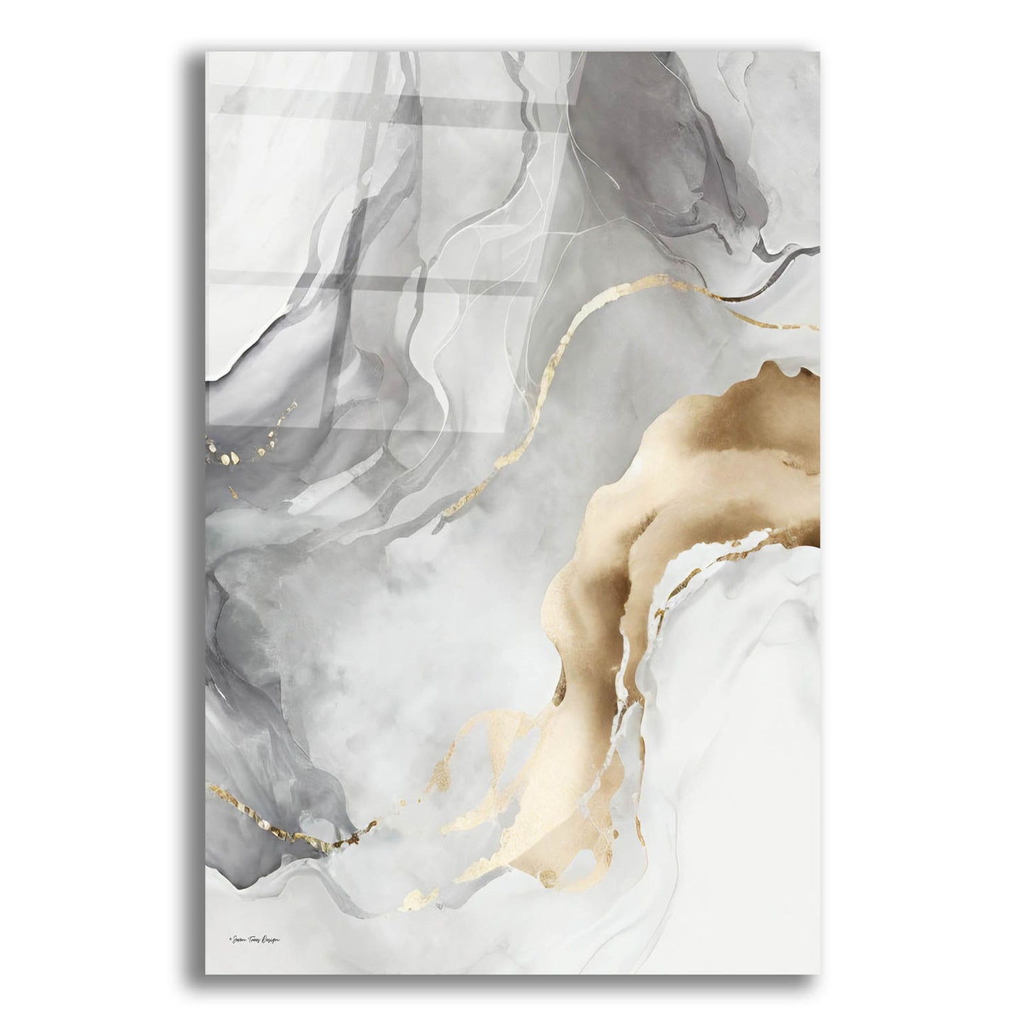 Epic Art 'Gray Art Marble II' by Seven Trees Design, Acrylic Glass Wall Art