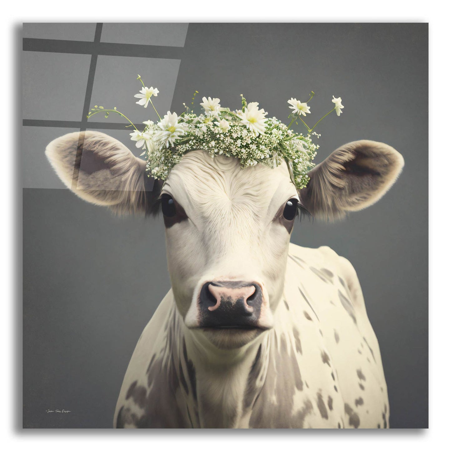 Epic Art 'Cow-ntry Charm' by Seven Trees Designs, Acrylic Glass Wall Art