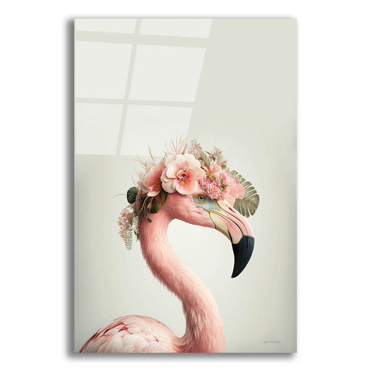 Epic Art 'The Exotic Flamingo' by Seven Trees Designs, Acrylic Glass Wall Art