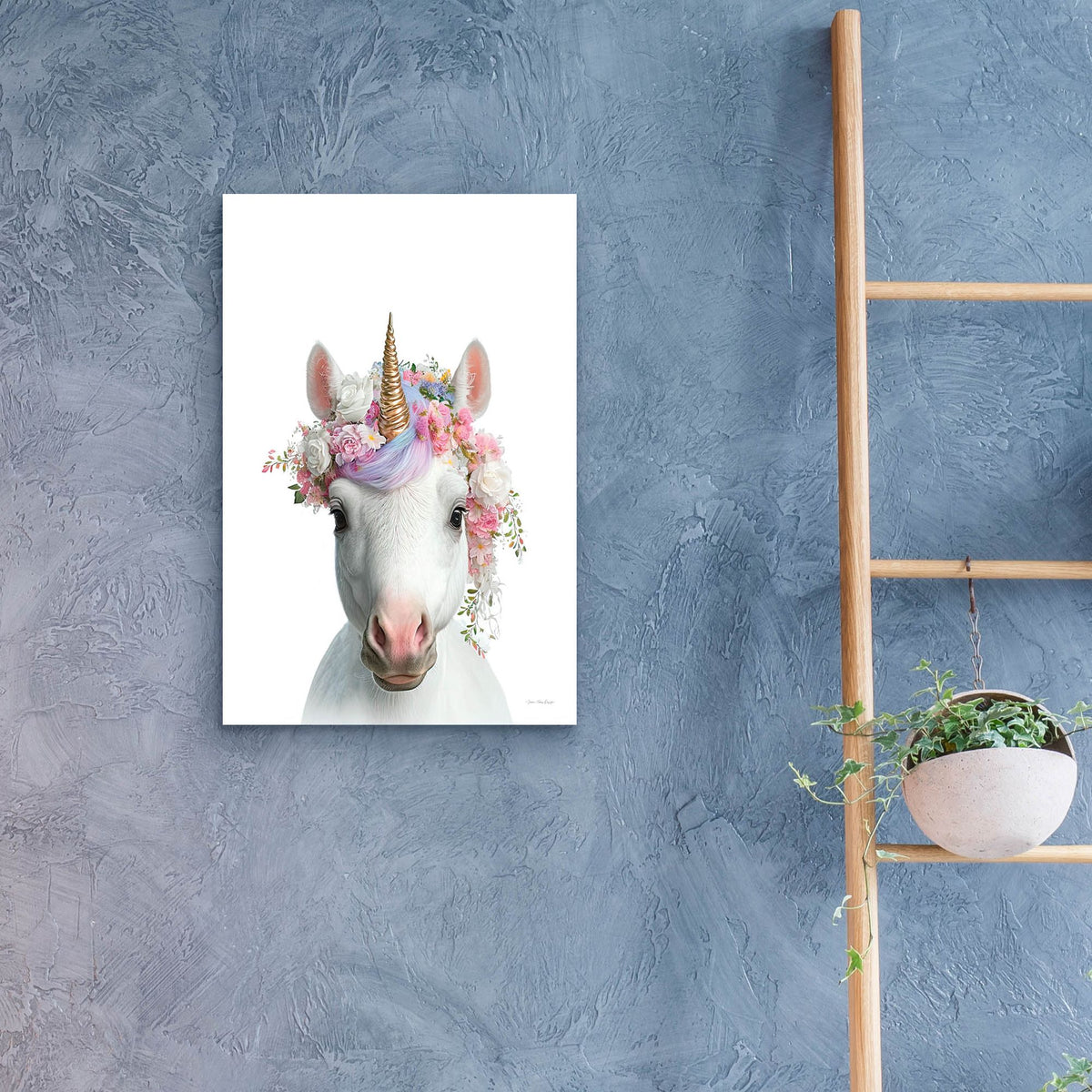 Epic Art 'The Mystic Unicorn' by Seven Trees Designs, Acrylic Glass Wall Art,16x24