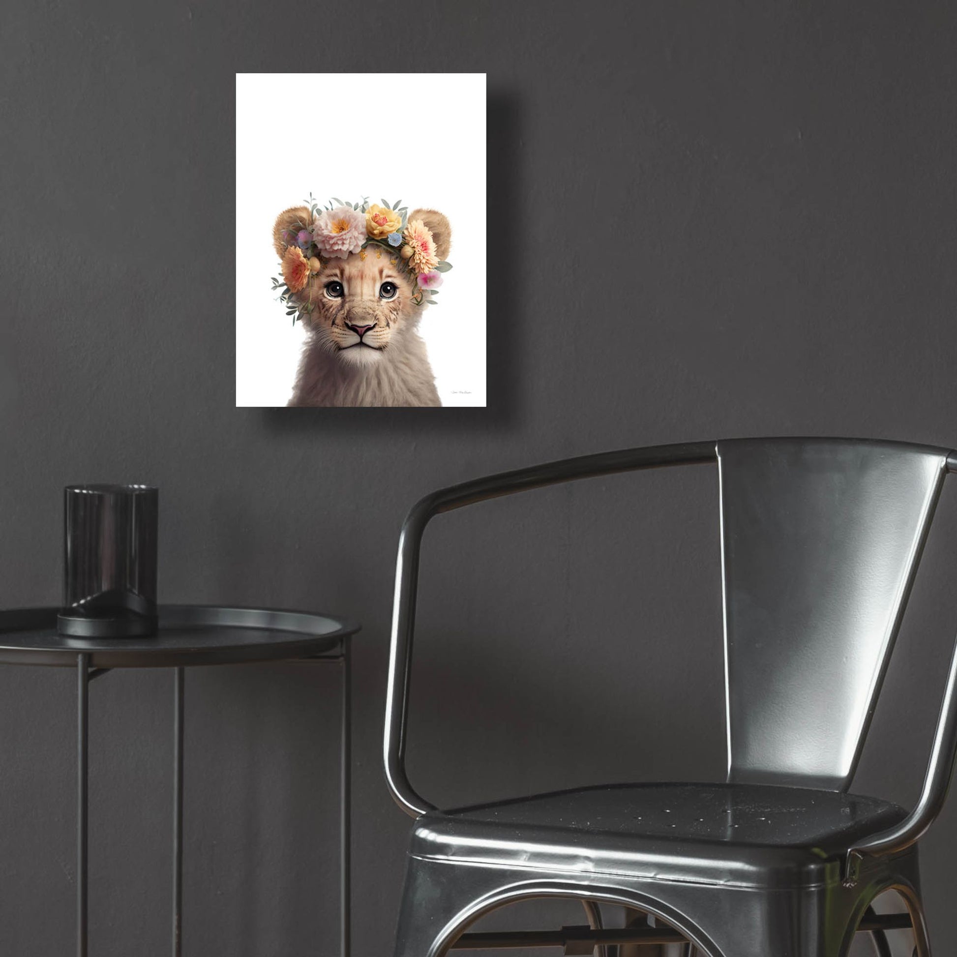 Epic Art 'Baby Lion' by Seven Trees Designs, Acrylic Glass Wall Art,12x16