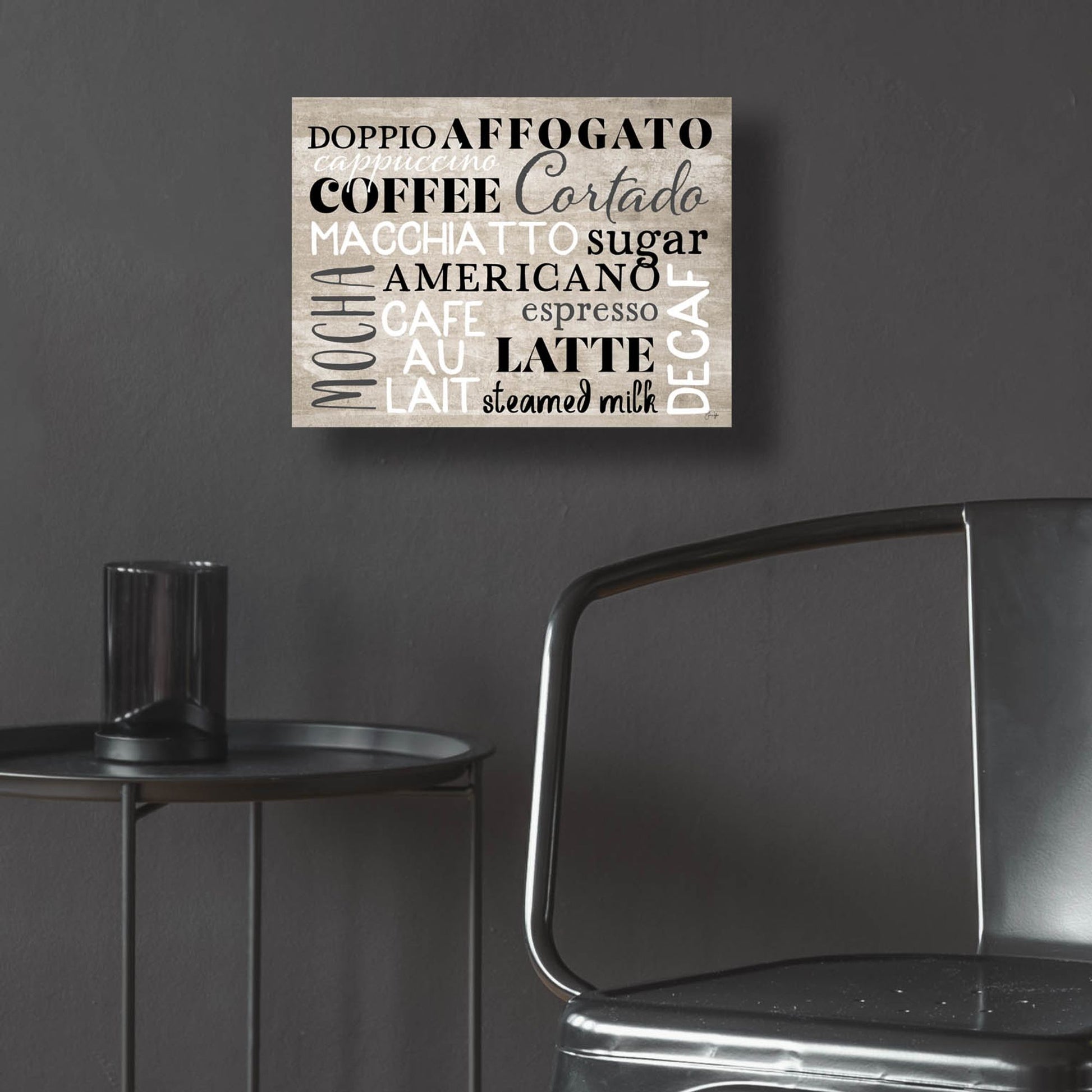 Epic Art 'Coffee Board' by Yass Naffas Designs, Acrylic Glass Wall Art,16x12