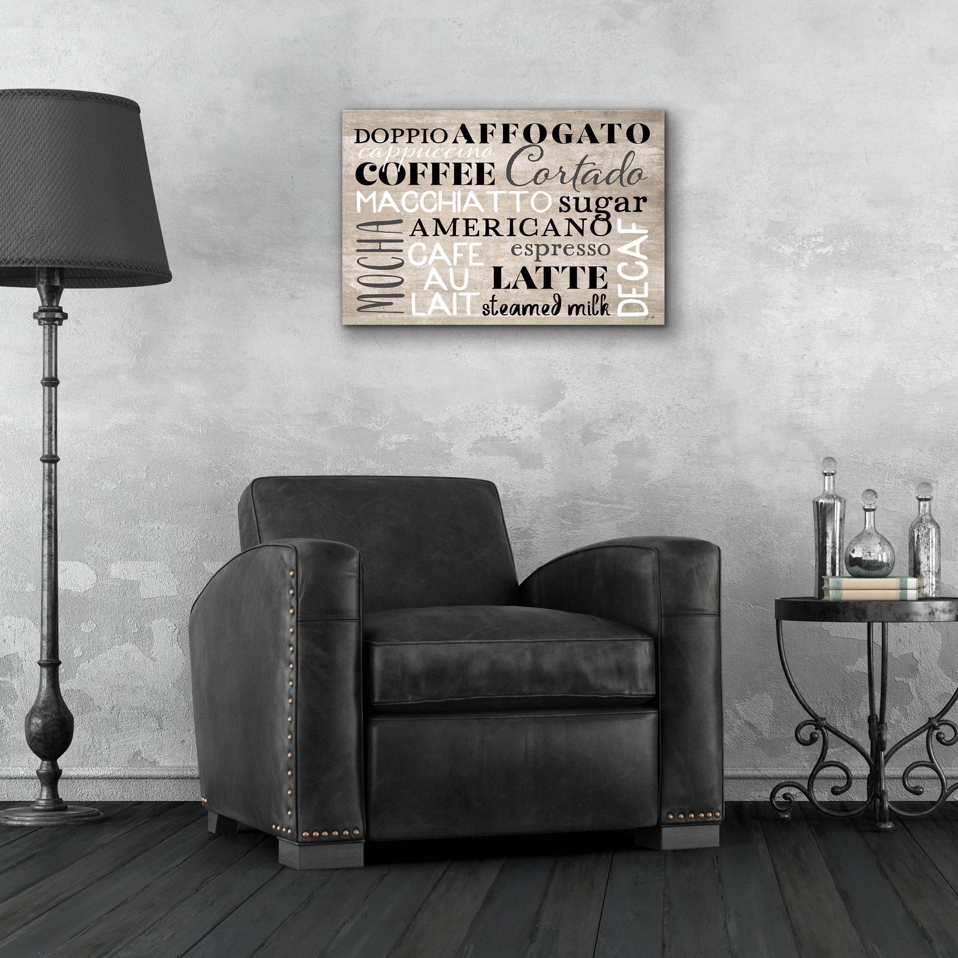 Epic Art 'Coffee Board' by Yass Naffas Designs, Acrylic Glass Wall Art,24x16