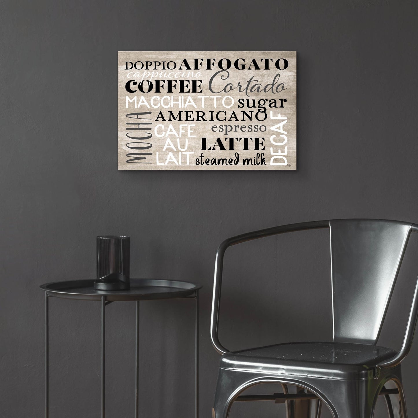 Epic Art 'Coffee Board' by Yass Naffas Designs, Acrylic Glass Wall Art,24x16