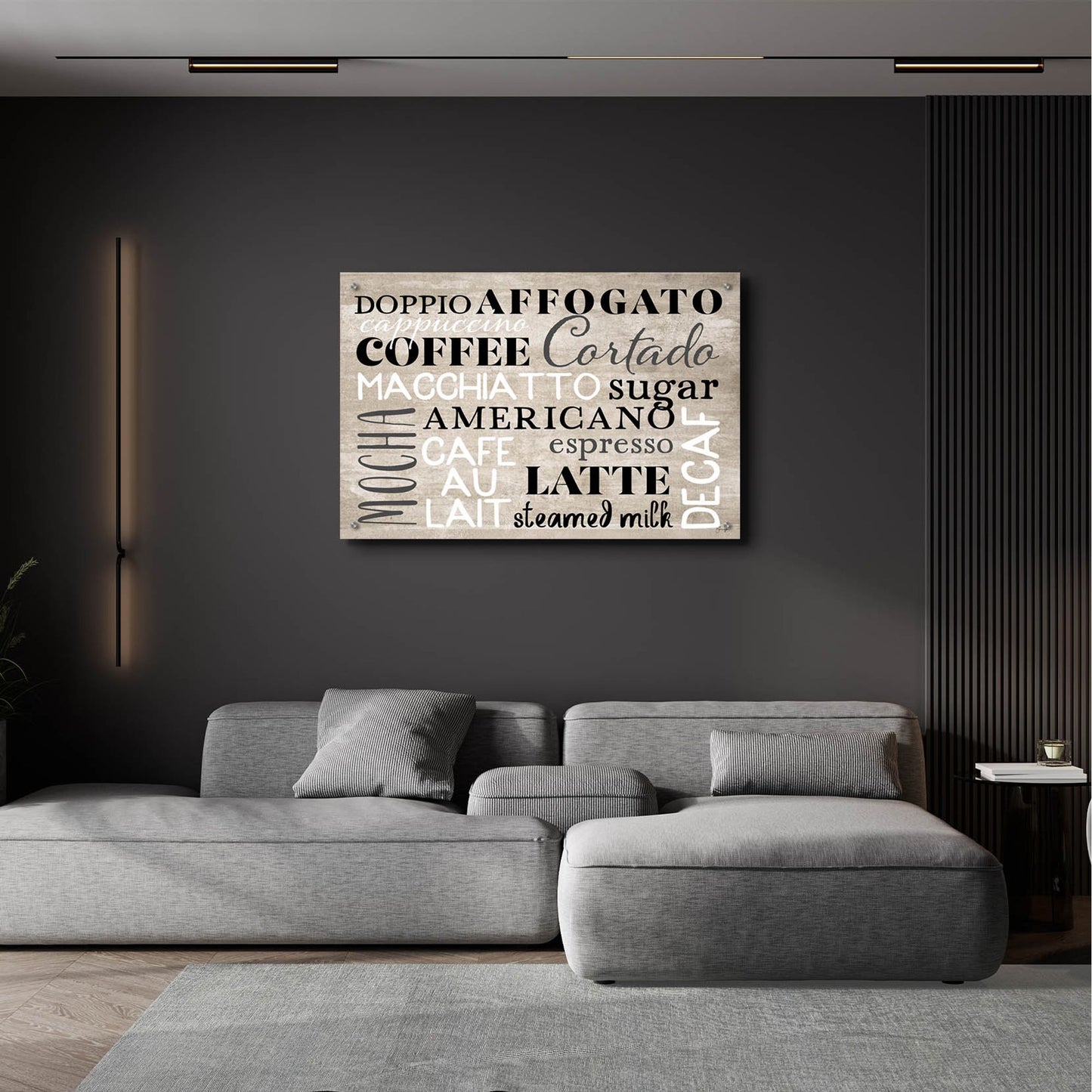 Epic Art 'Coffee Board' by Yass Naffas Designs, Acrylic Glass Wall Art,36x24