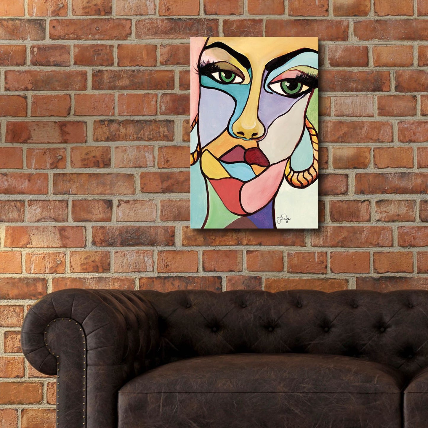 Epic Art 'Facets' by Yass Naffas Designs, Acrylic Glass Wall Art,16x24