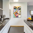 Epic Art 'Facets' by Yass Naffas Designs, Acrylic Glass Wall Art,24x36