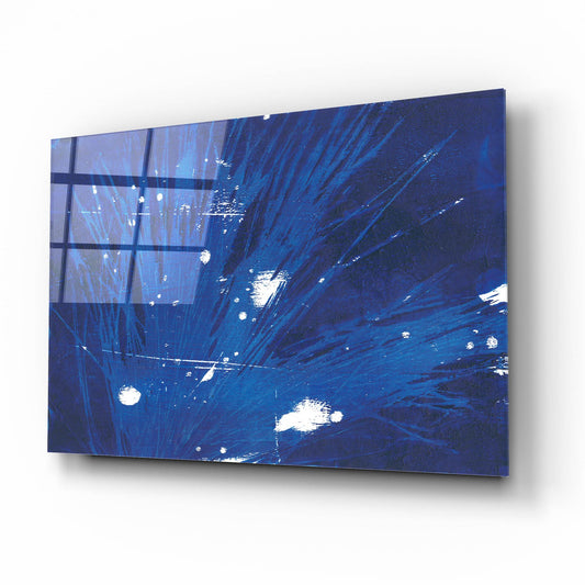 Epic Art 'Indigo Burst II' by Regina Moore, Acrylic Glass Wall Art,16x12