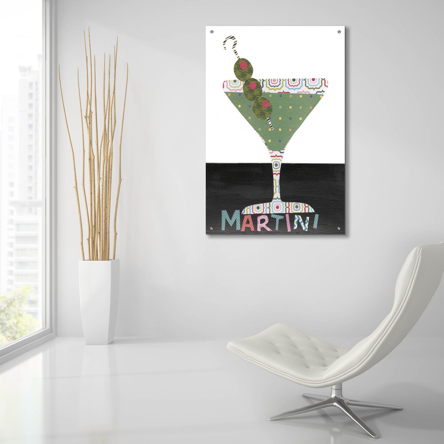 Epic Art 'Mix Me a Drink II' by Regina Moore, Acrylic Glass Wall Art,24x36
