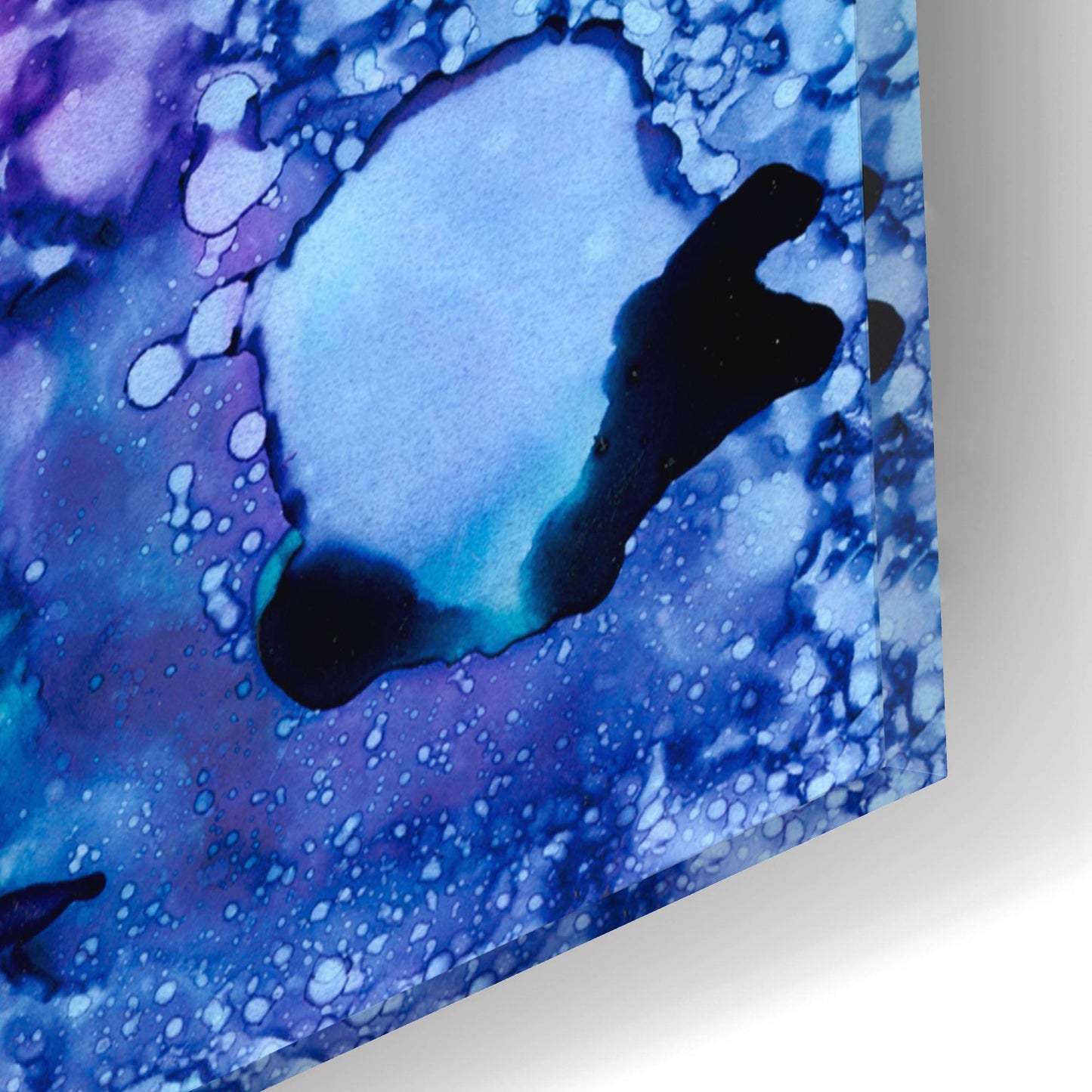 Epic Art 'Purple Outburst I' by Regina Moore, Acrylic Glass Wall Art,12x12