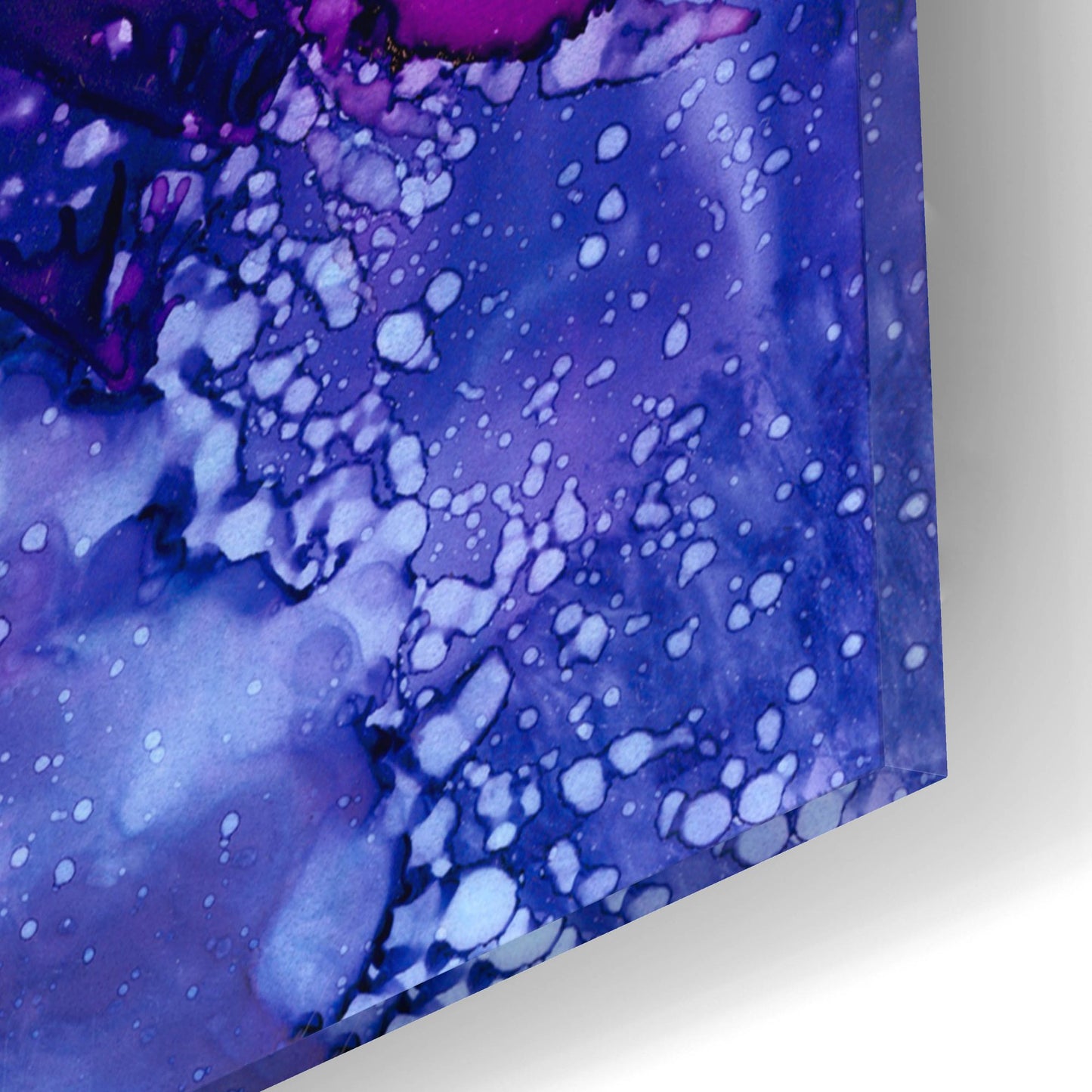 Epic Art 'Purple Outburst II' by Regina Moore, Acrylic Glass Wall Art,12x12