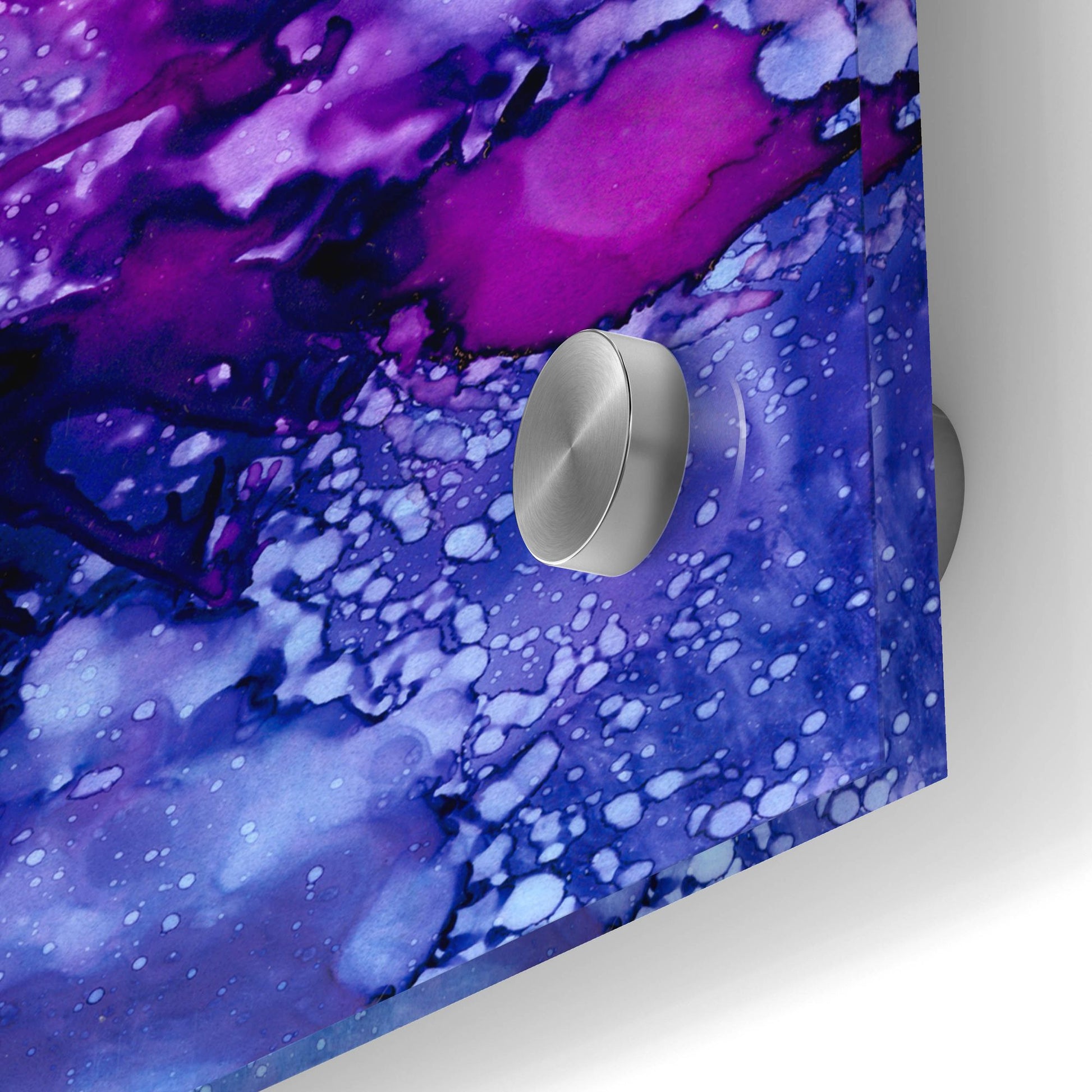 Epic Art 'Purple Outburst II' by Regina Moore, Acrylic Glass Wall Art,24x24