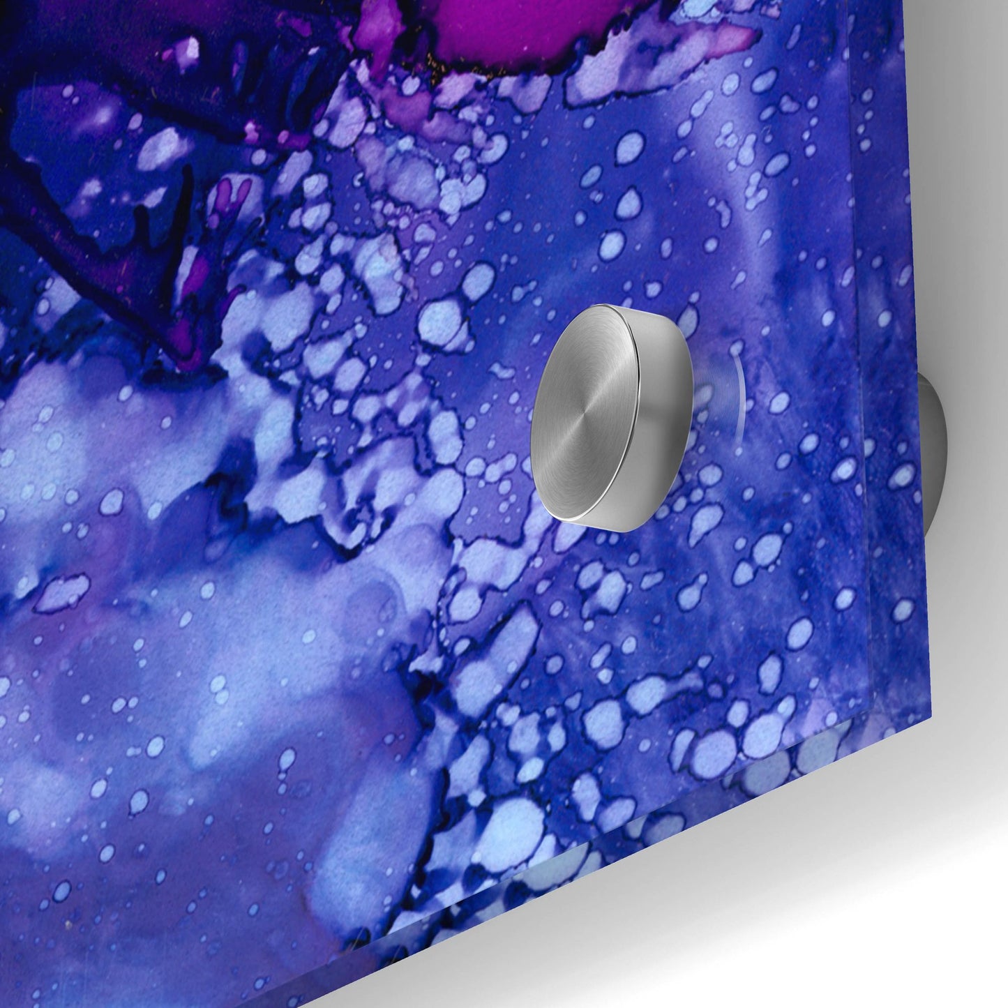 Epic Art 'Purple Outburst II' by Regina Moore, Acrylic Glass Wall Art,36x36