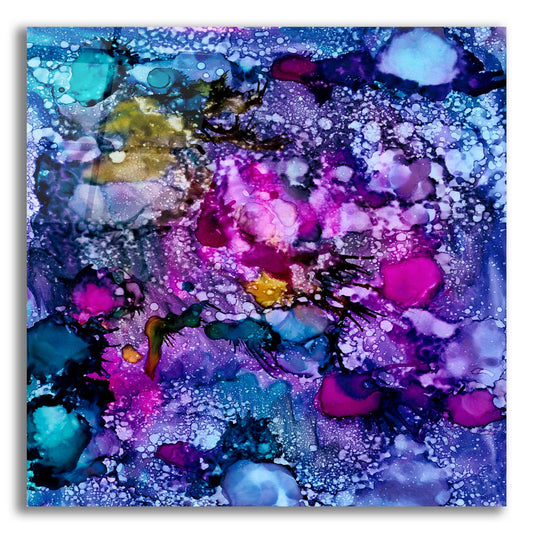 Epic Art 'Purple Outburst II' by Regina Moore, Acrylic Glass Wall Art