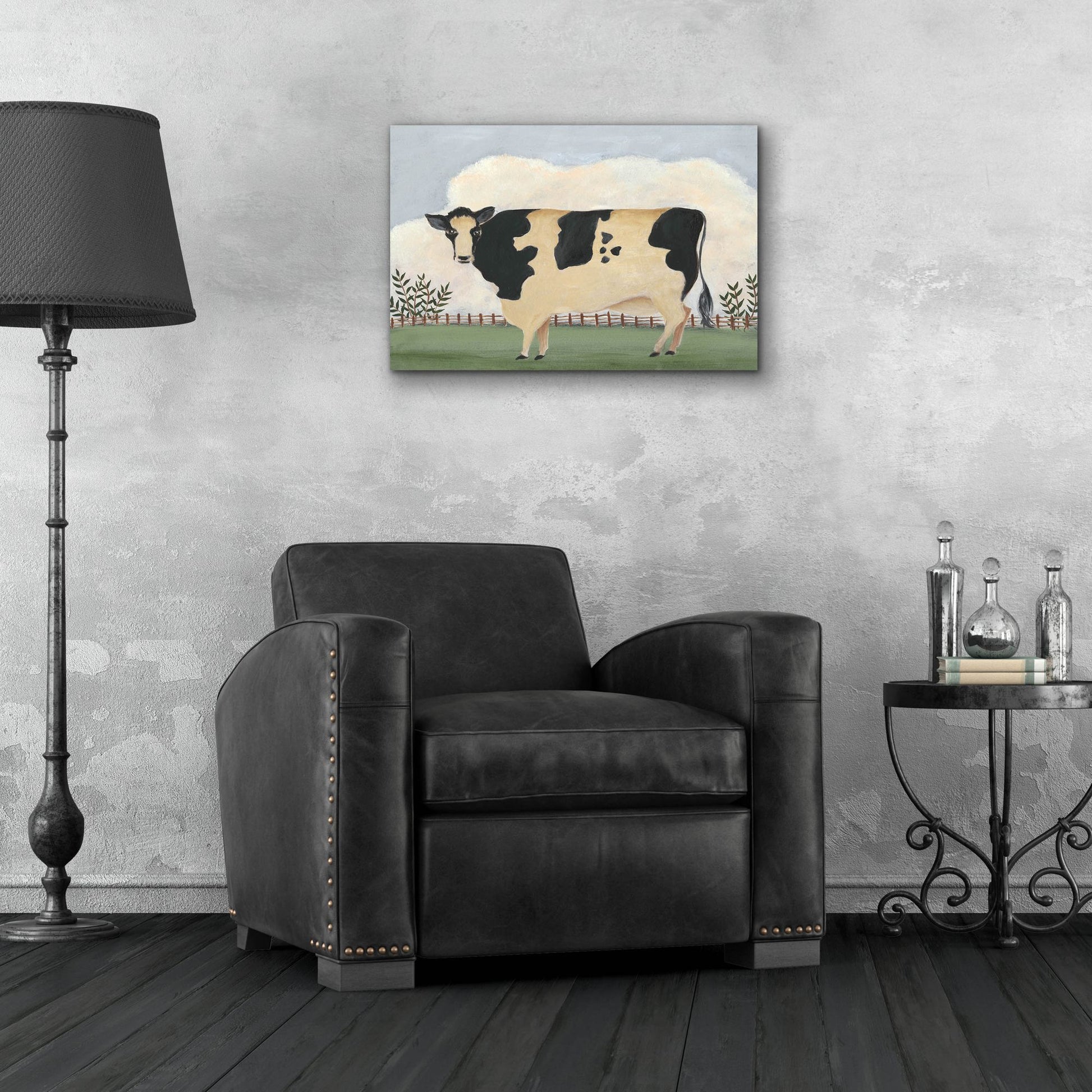 Epic Art 'Folk Farm II' by Regina Moore, Acrylic Glass Wall Art,24x16