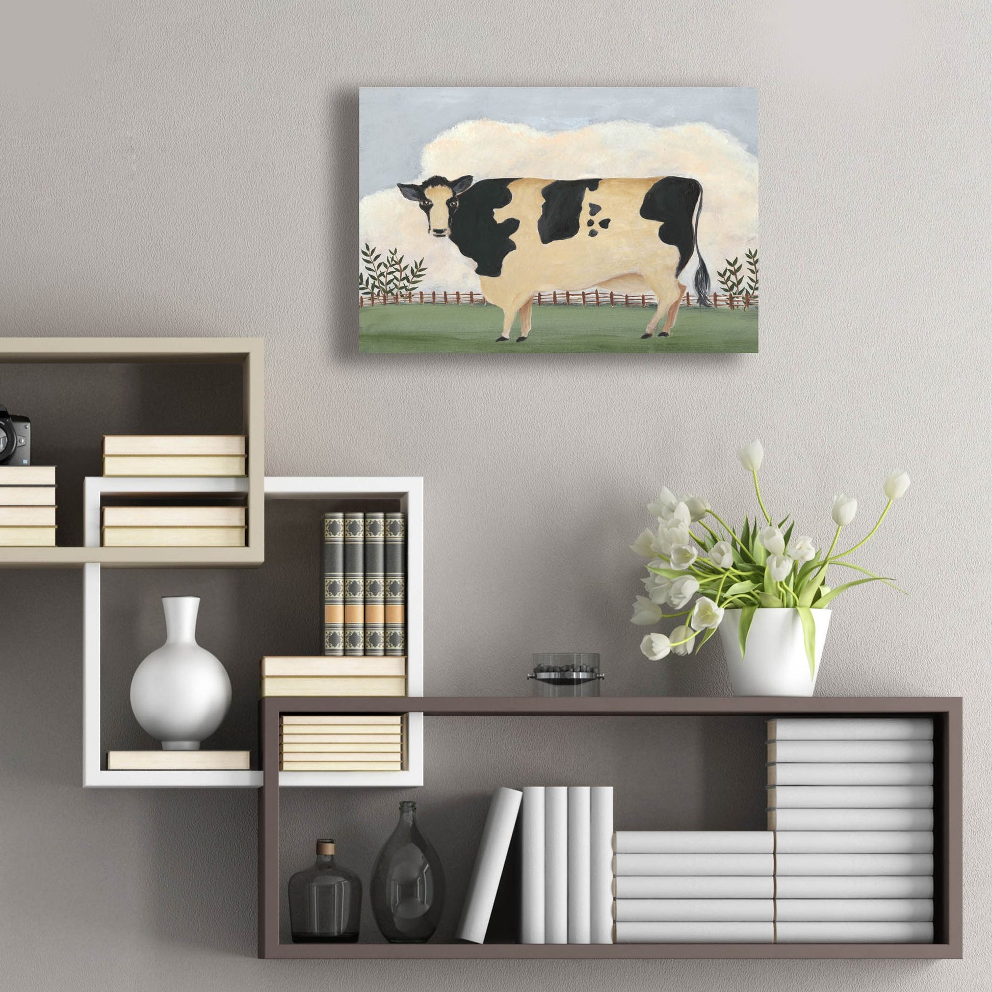 Epic Art 'Folk Farm II' by Regina Moore, Acrylic Glass Wall Art,24x16