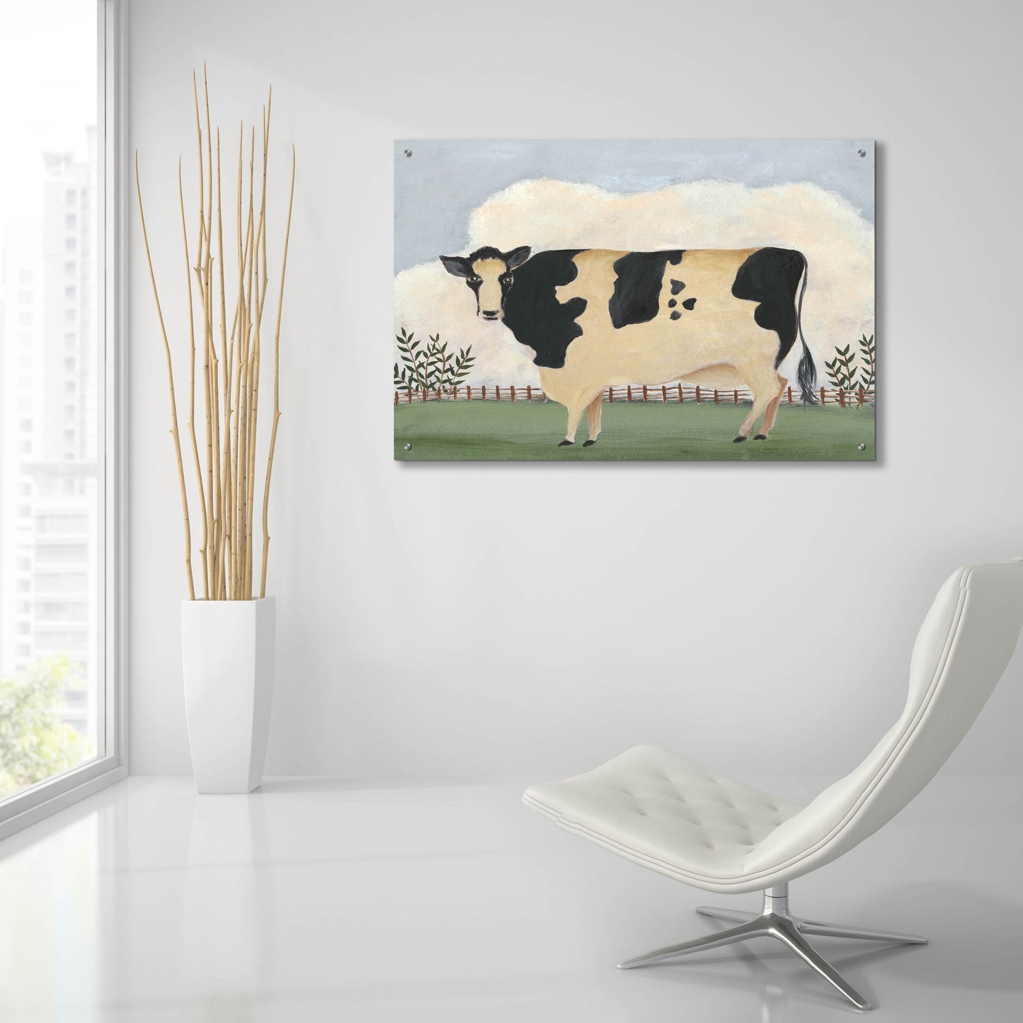 Epic Art 'Folk Farm II' by Regina Moore, Acrylic Glass Wall Art,36x24