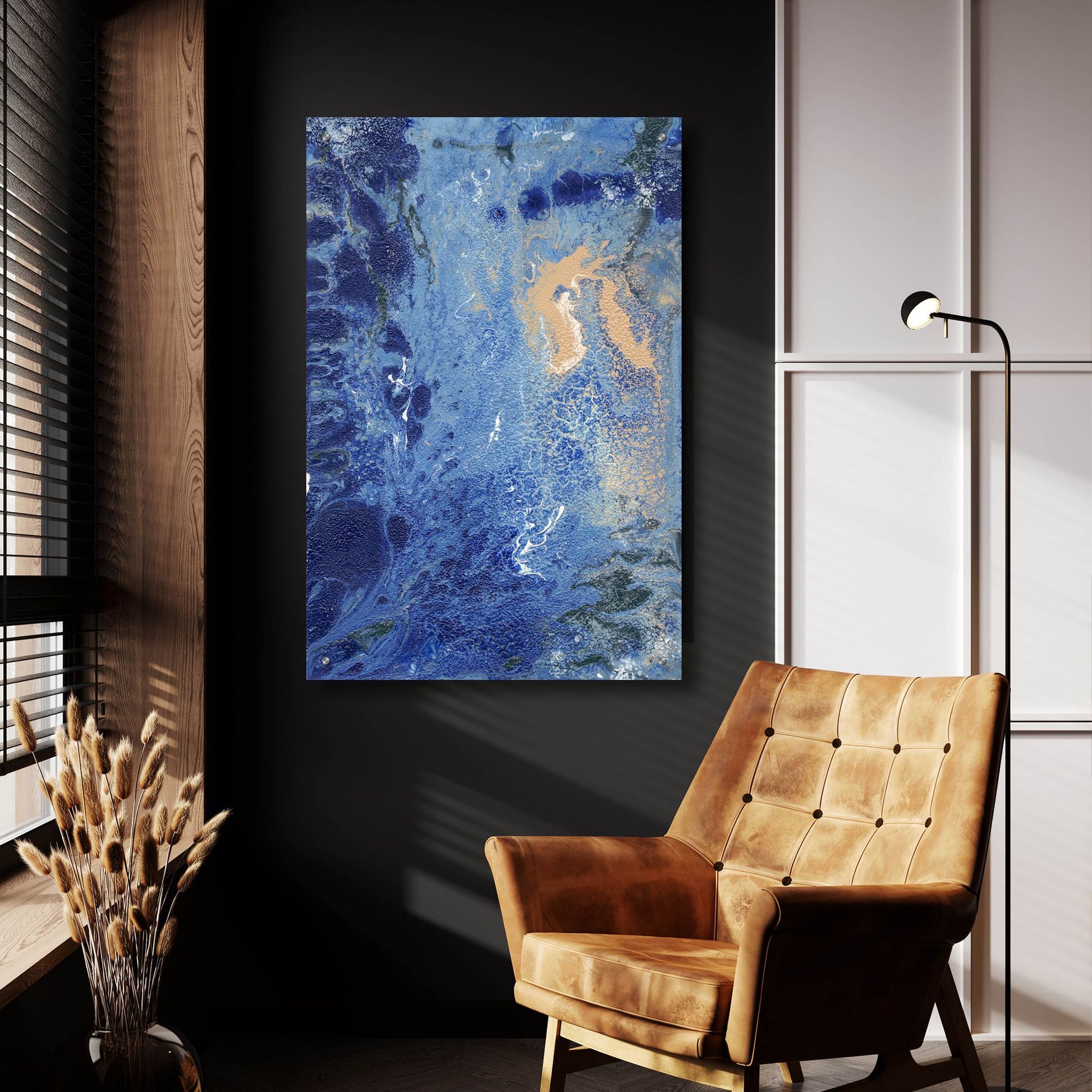 Epic Art 'Blue Hawaii II' by Regina Moore, Acrylic Glass Wall Art,24x36