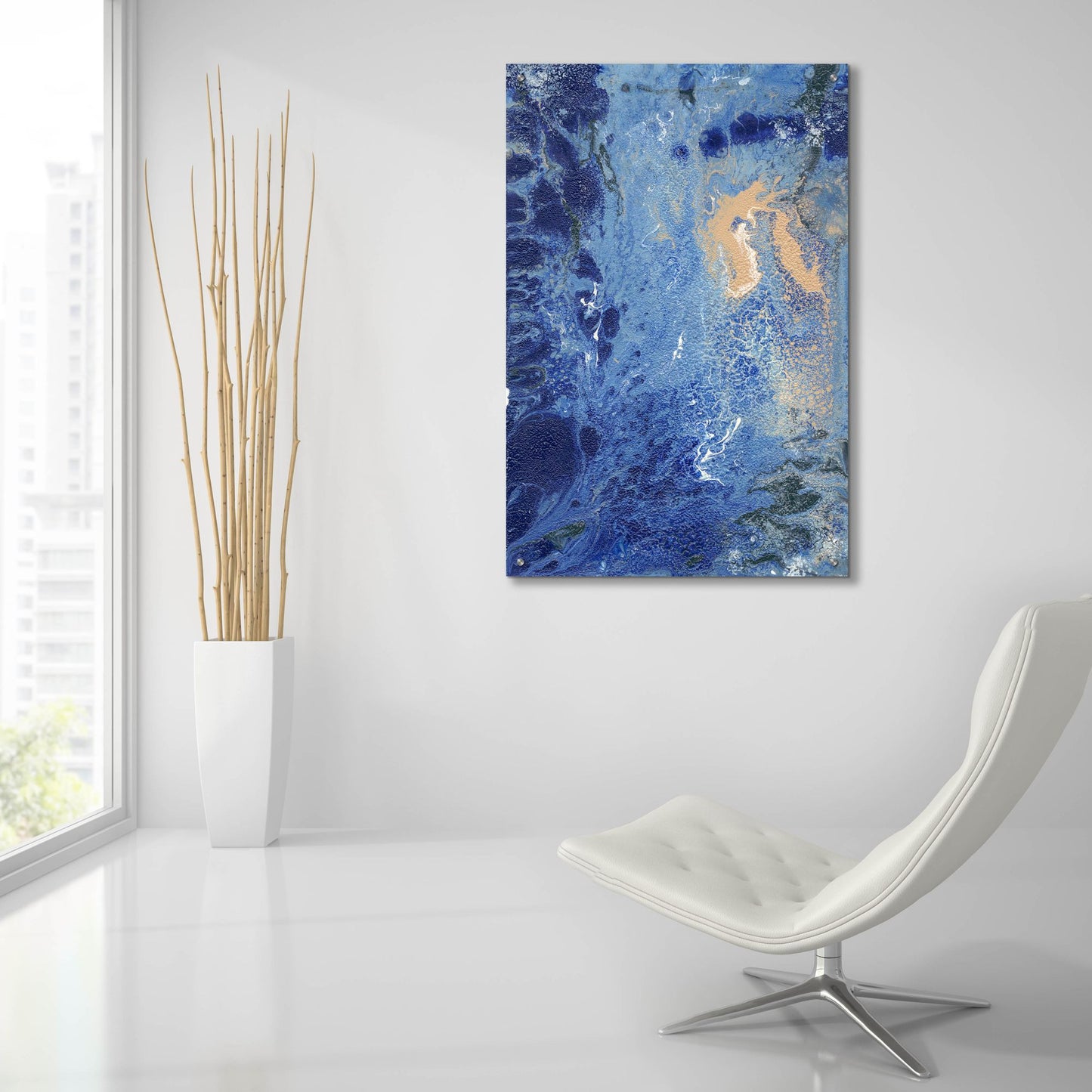 Epic Art 'Blue Hawaii II' by Regina Moore, Acrylic Glass Wall Art,24x36