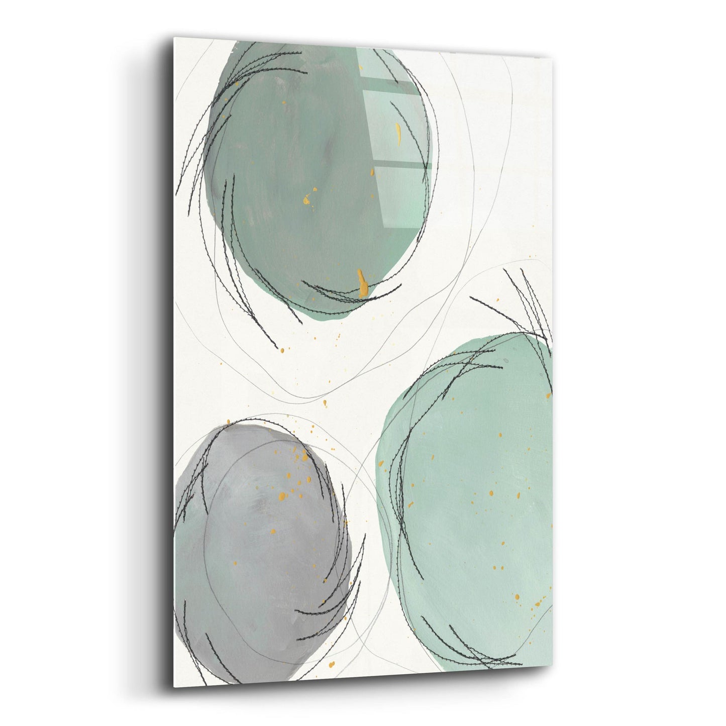 Epic Art 'Encircled Orbits II' by Regina Moore, Acrylic Glass Wall Art,12x16