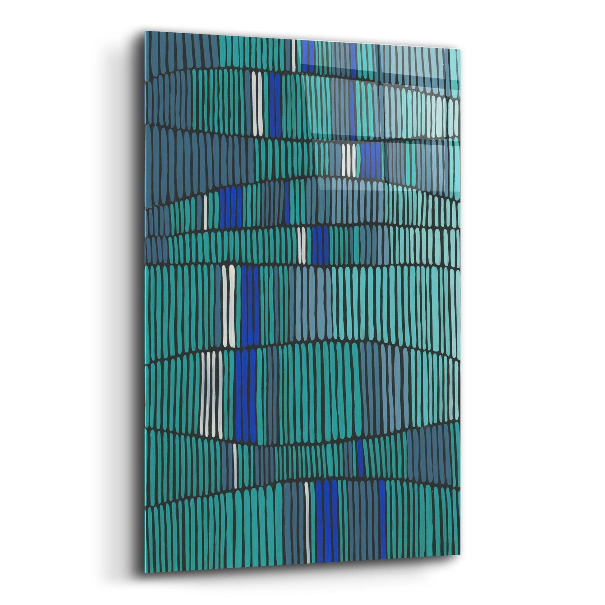 Epic Art 'Teal Tribal I' by Regina Moore, Acrylic Glass Wall Art,12x16