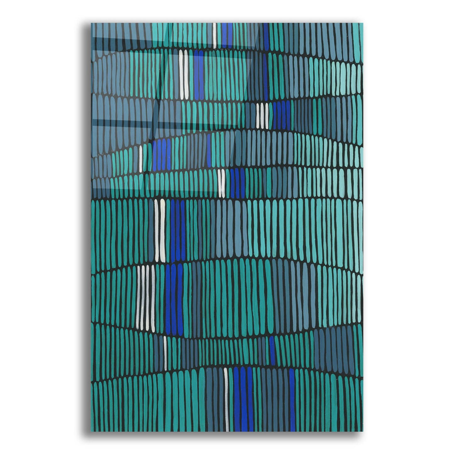 Epic Art 'Teal Tribal I' by Regina Moore, Acrylic Glass Wall Art