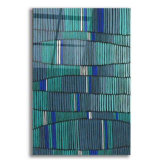 Epic Art 'Teal Tribal II' by Regina Moore, Acrylic Glass Wall Art