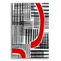 Epic Art 'Red Interrupted I' by Regina Moore, Acrylic Glass Wall Art