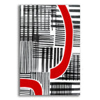 Epic Art 'Red Interrupted I' by Regina Moore, Acrylic Glass Wall Art