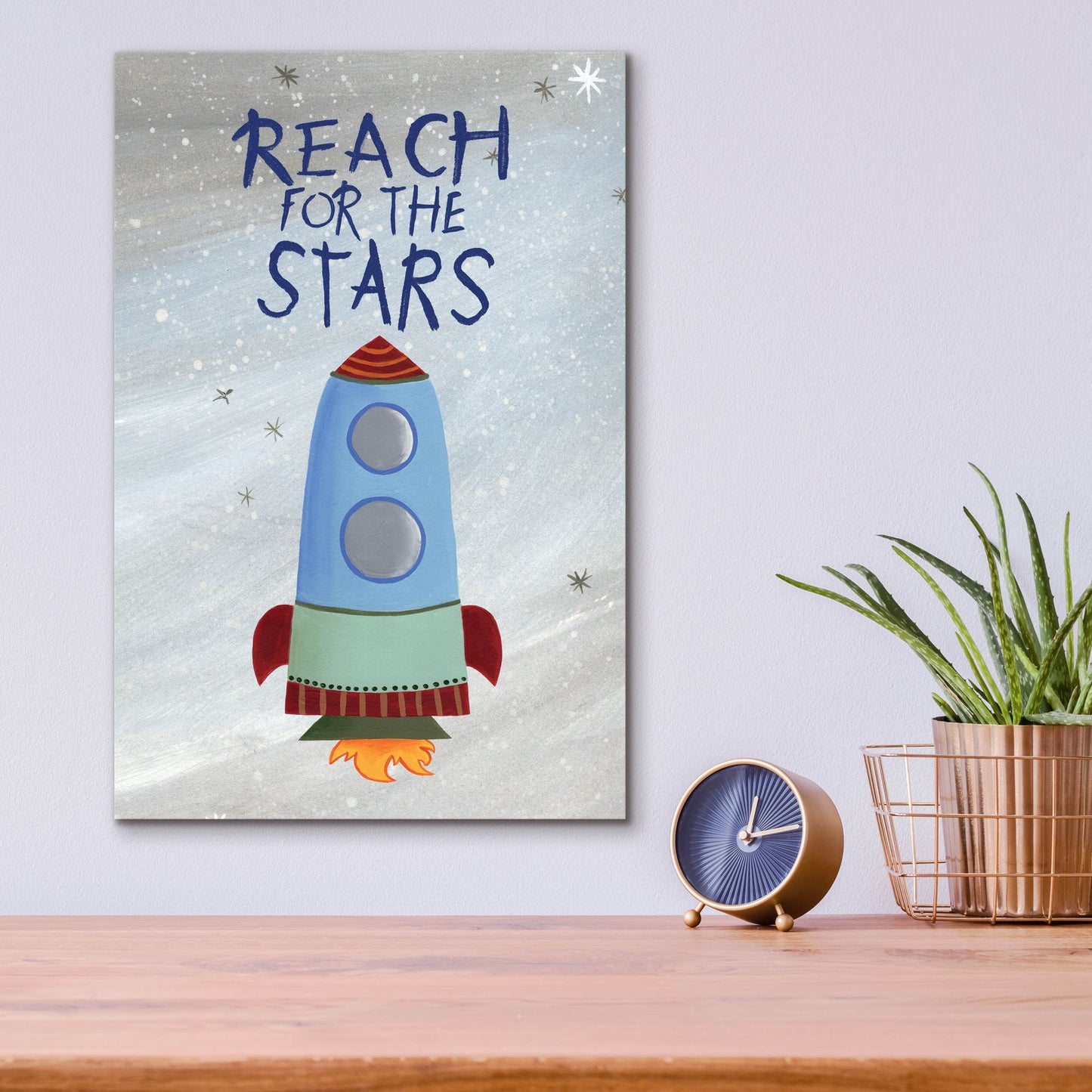 Epic Art 'Future Space Explorer Collection B' by Regina Moore, Acrylic Glass Wall Art,12x16