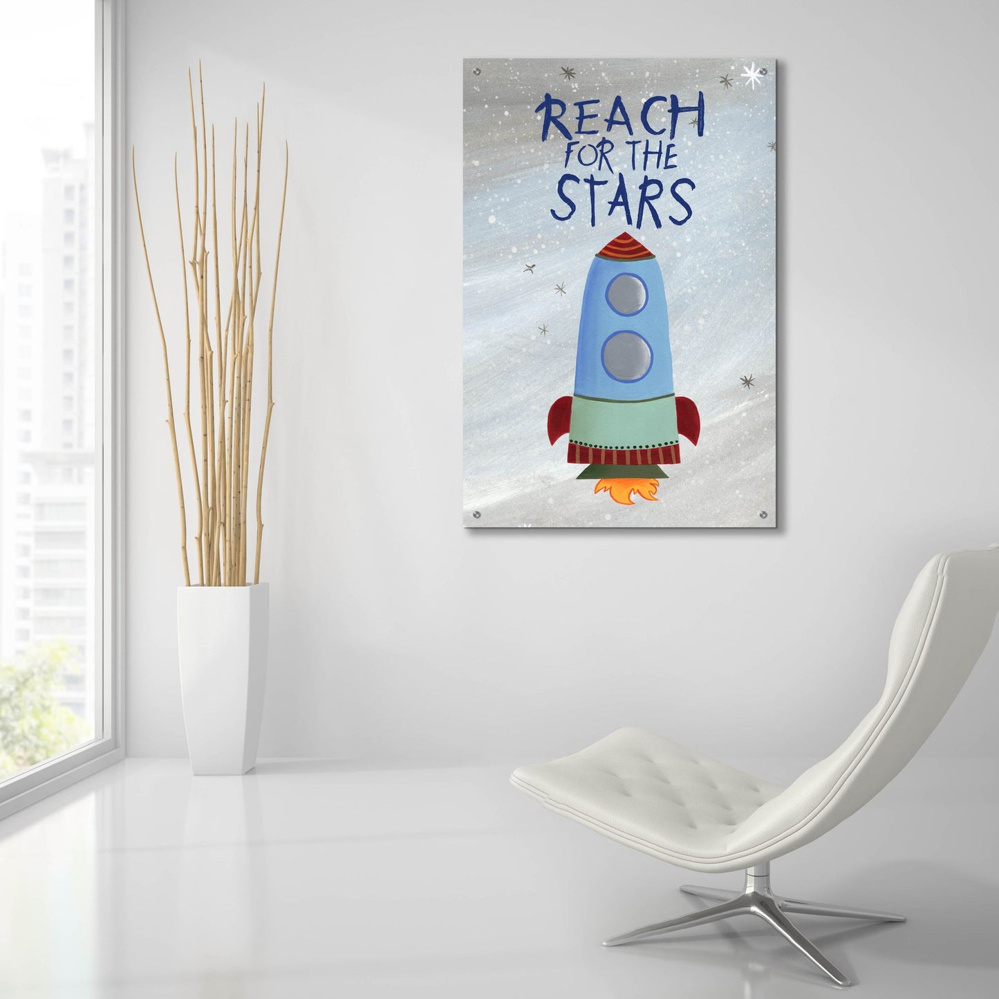 Epic Art 'Future Space Explorer Collection B' by Regina Moore, Acrylic Glass Wall Art,24x36